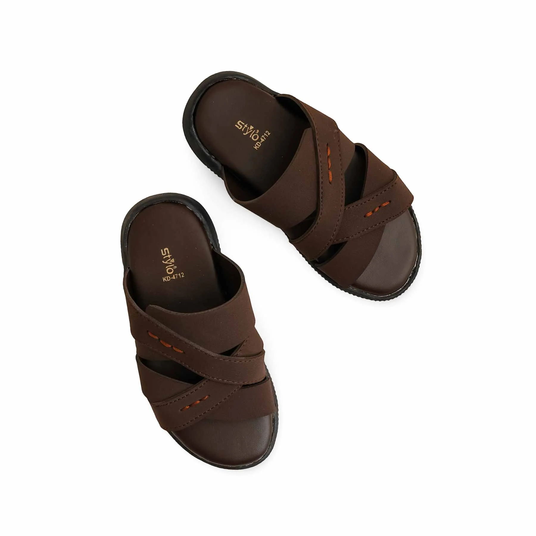 Boys Brown Casual Slipper KD4712 - Image 5