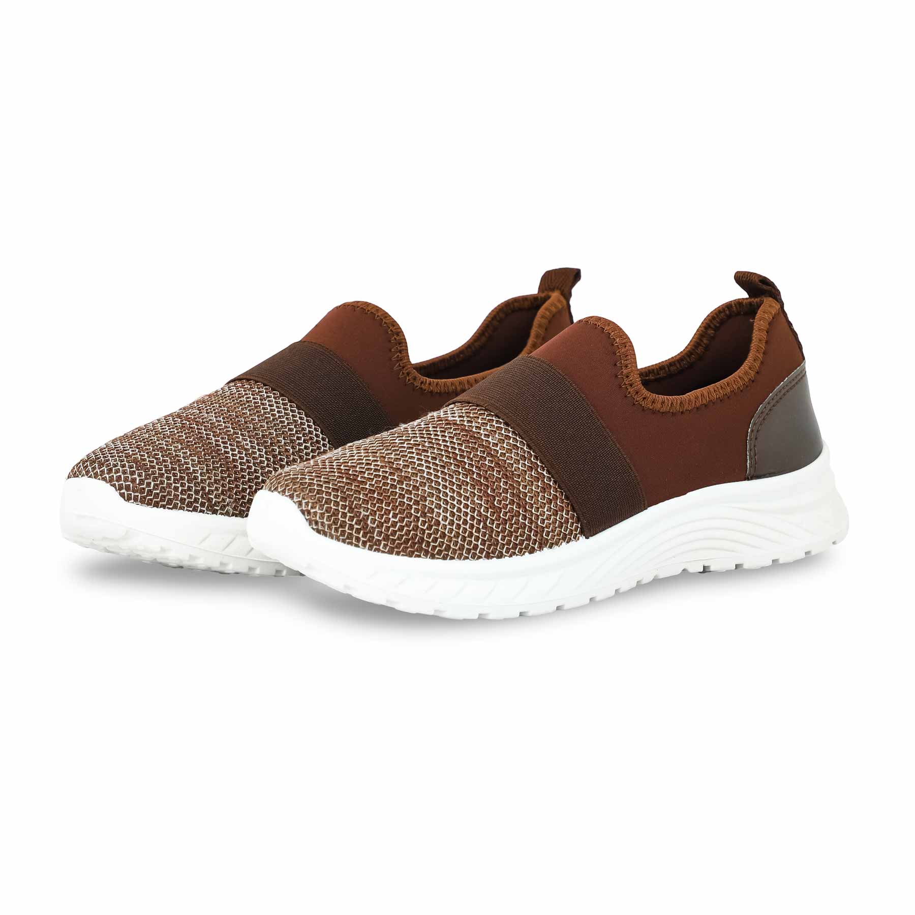 Brown Casual Sneaker For Women AT9098 - Image 4