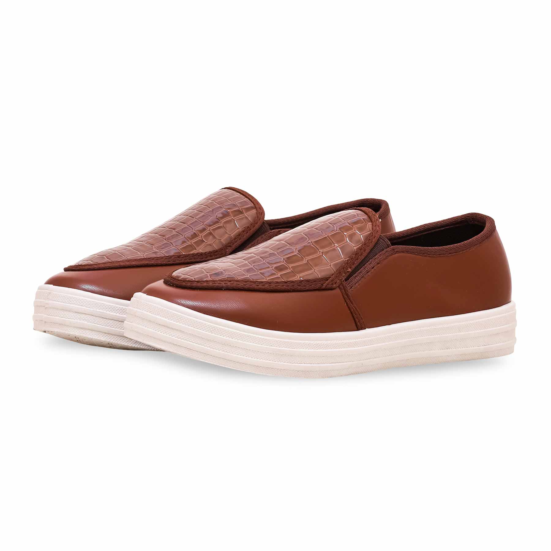 Brown Casual Sneaker WN6154 - Image 2