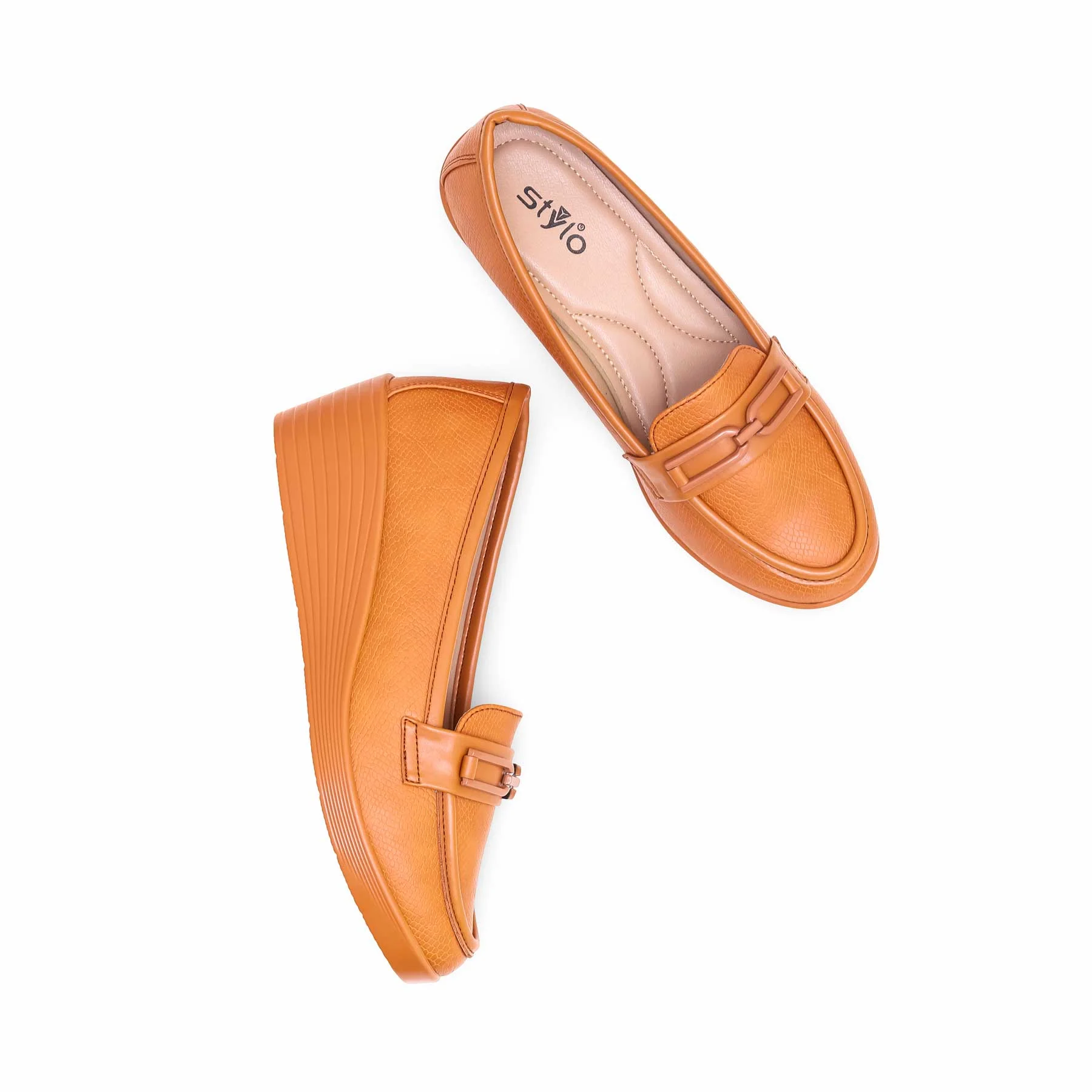 Brown Court Shoes WN7455 - Image 4