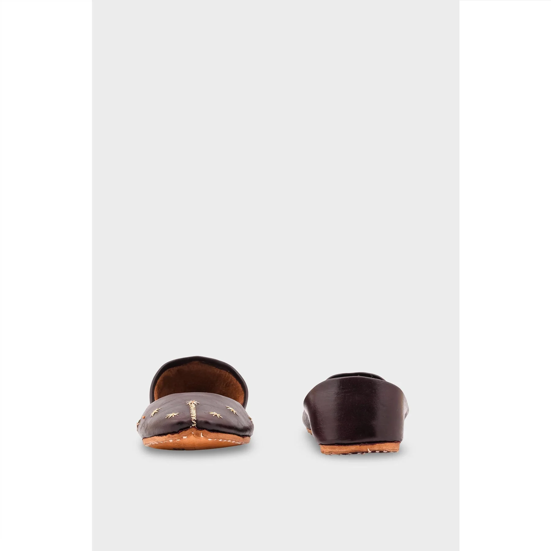 Brown Leather Khussa EC8642 - Image 4