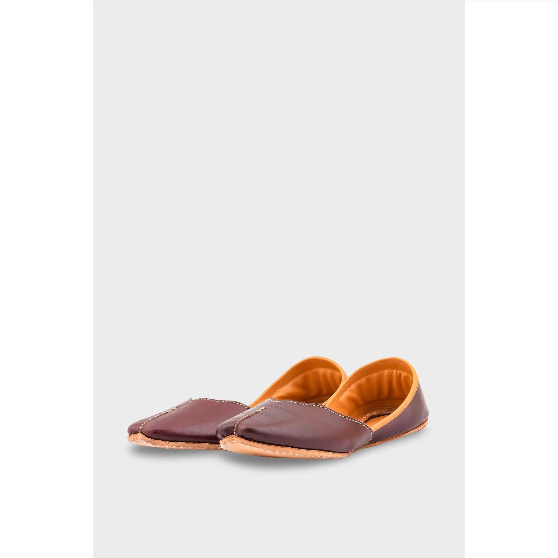 Brown Leather Khussa EC8644 - Image 3