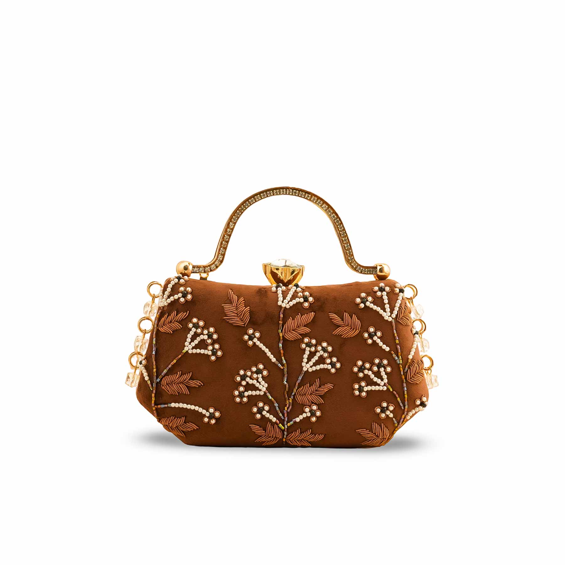 Brown Fancy Clutch P15399 - Image 2
