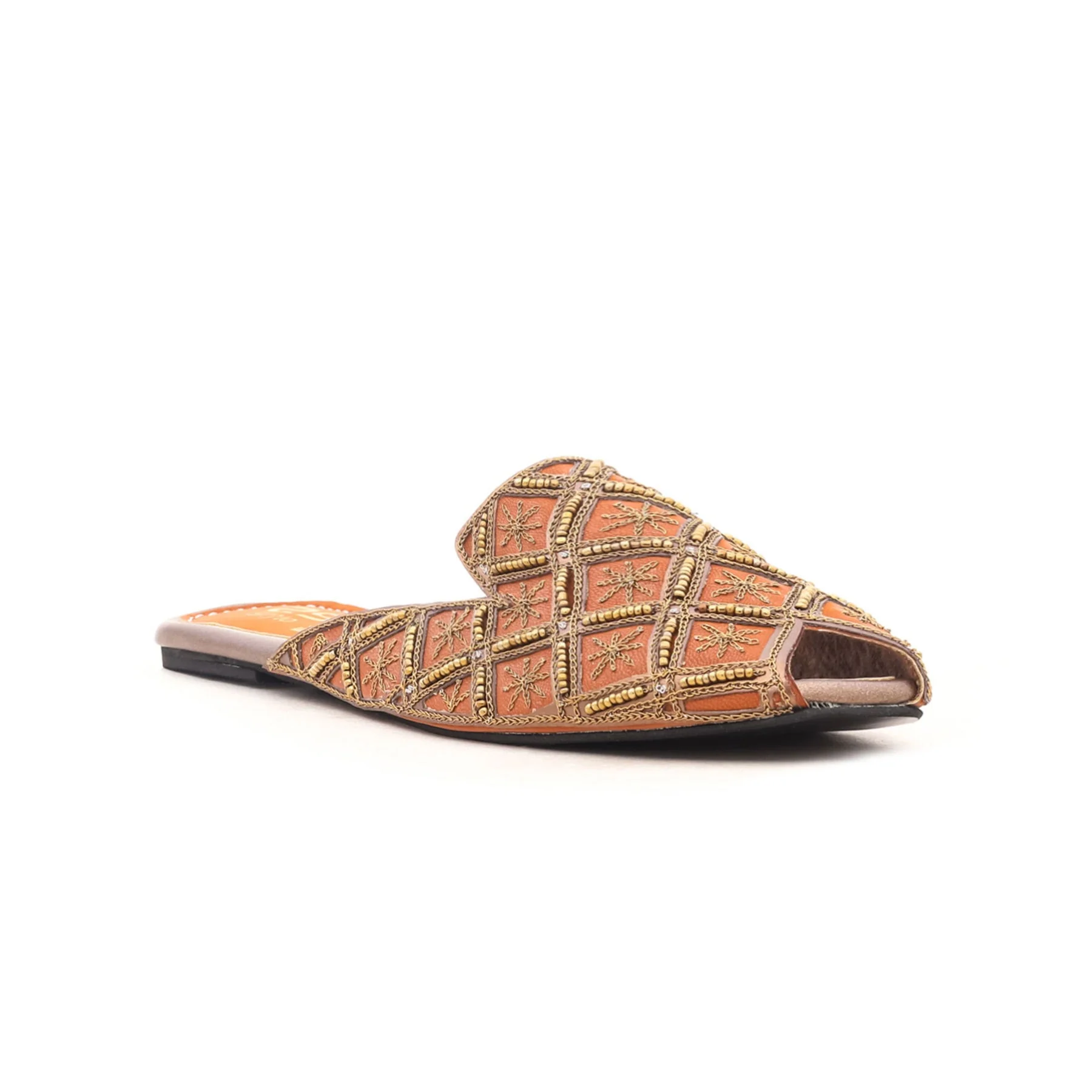 Brown Fancy Khussa Slipper EC8234 - Image 2