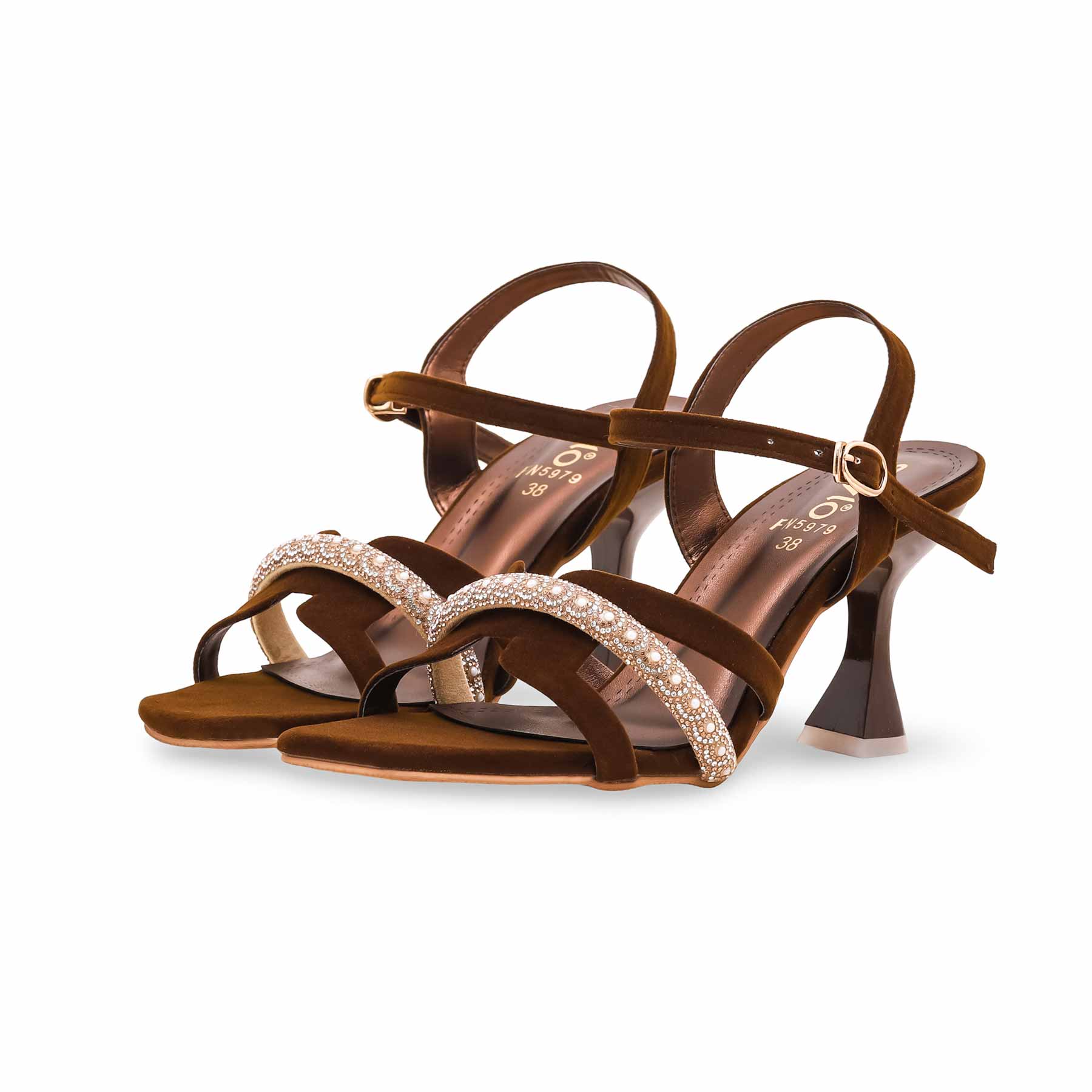 Brown Fancy Sandal FN5979 - Image 3