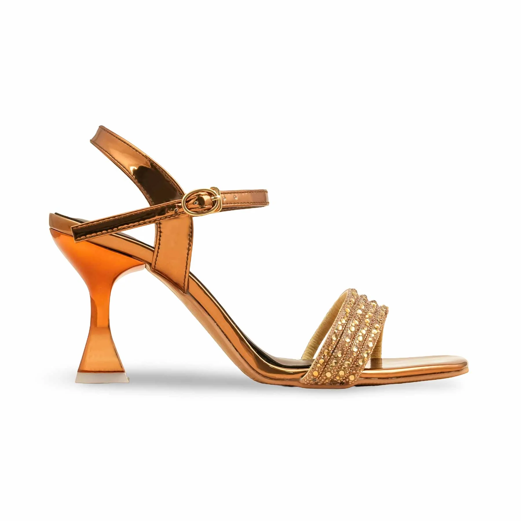 Brown Fancy Sandal For Women FN6200 - Image 2
