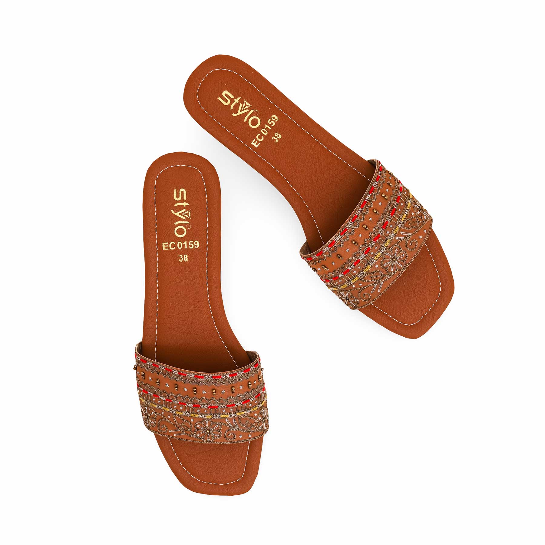 Brown Fancy Slipper EC0159 - Image 4