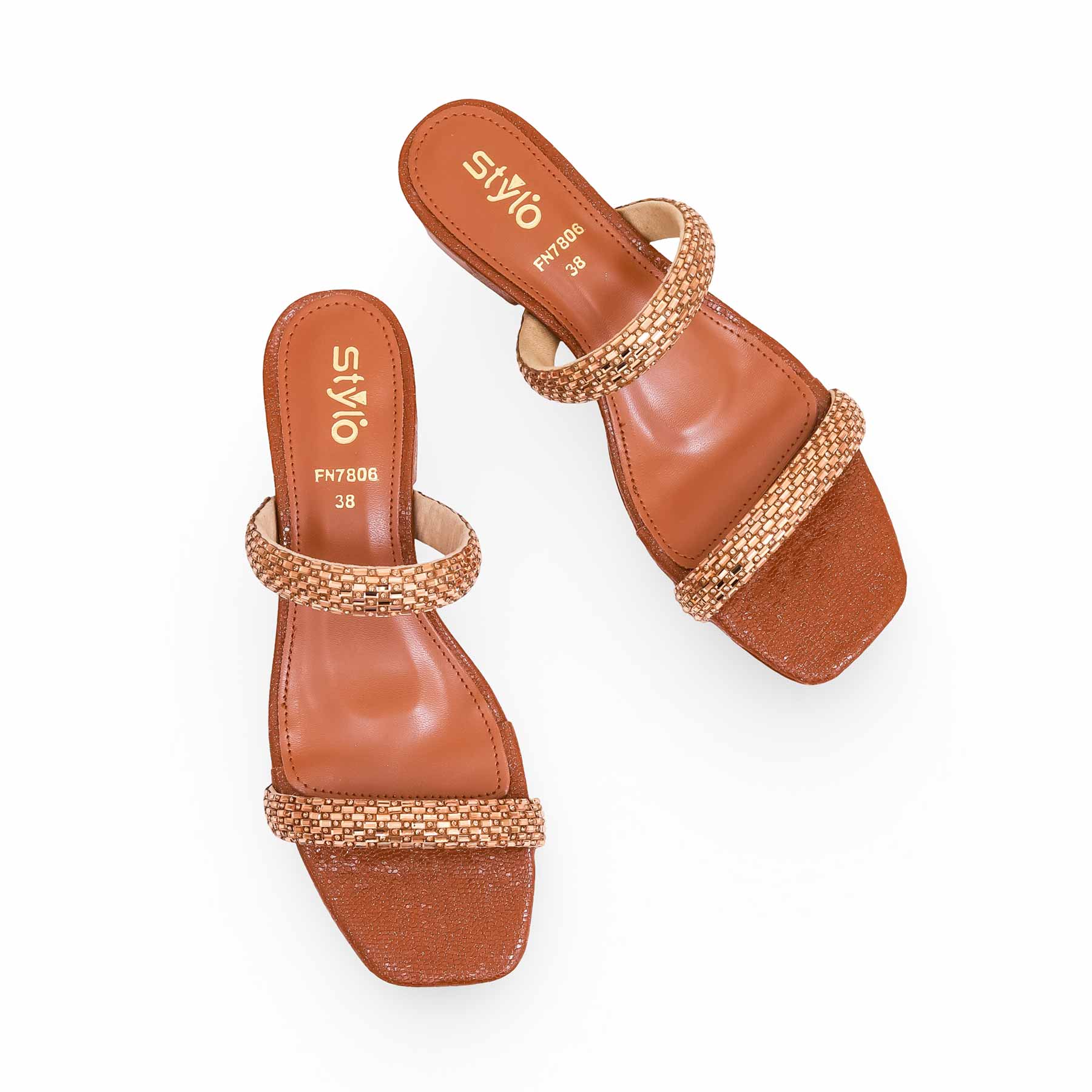 Brown Fancy Slipper FN7806 - Image 4