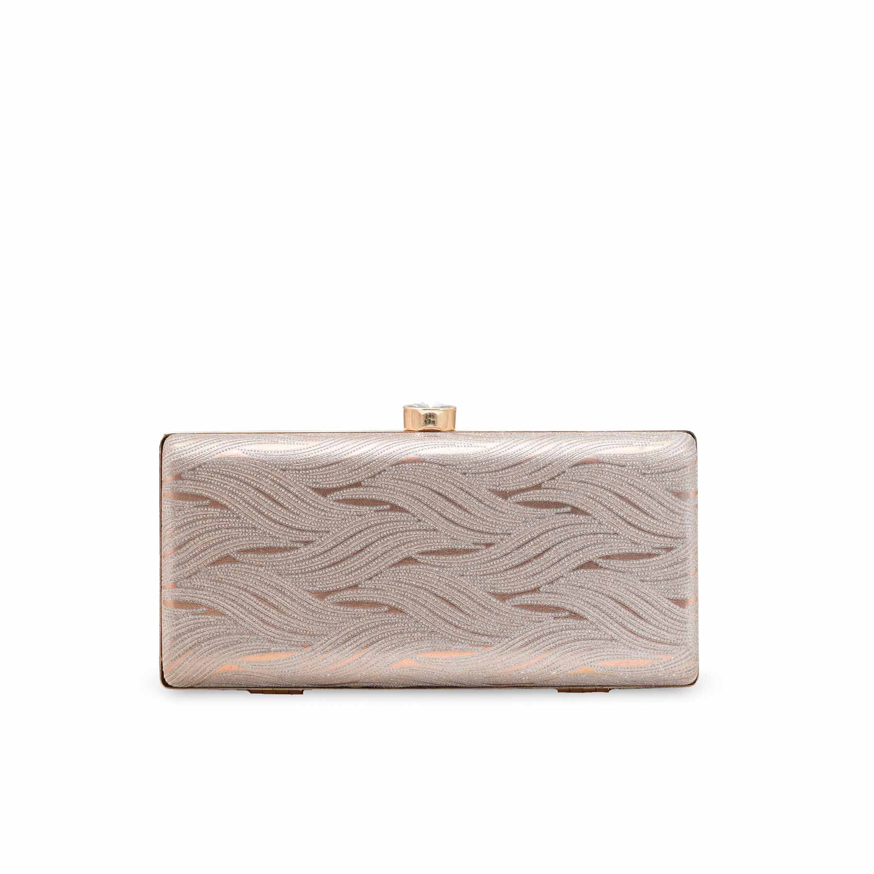 Brown Formal Clutch For Ladies P15701 - Image 2