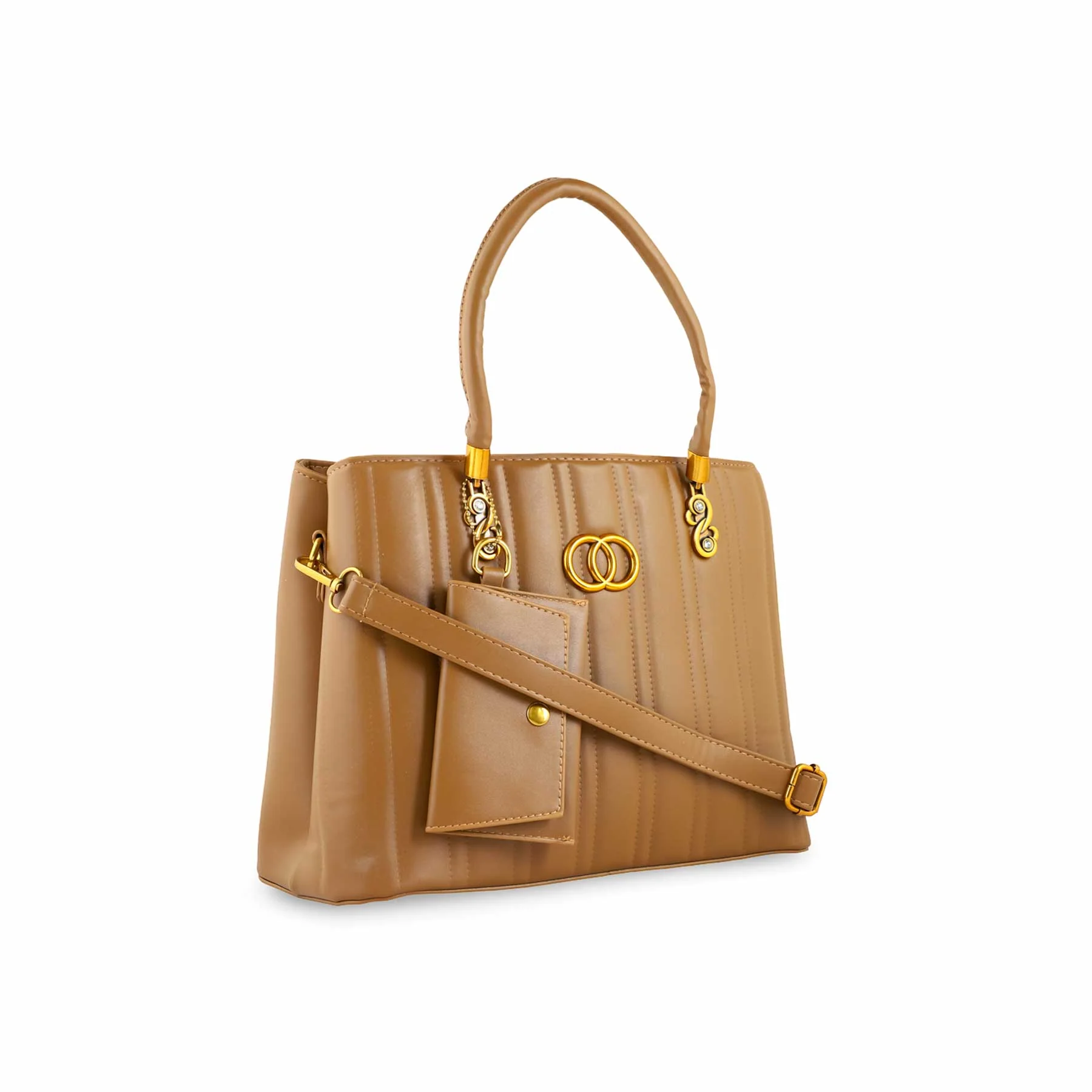 Brown Formal Hand Bag For Ladies P36152 - Image 2