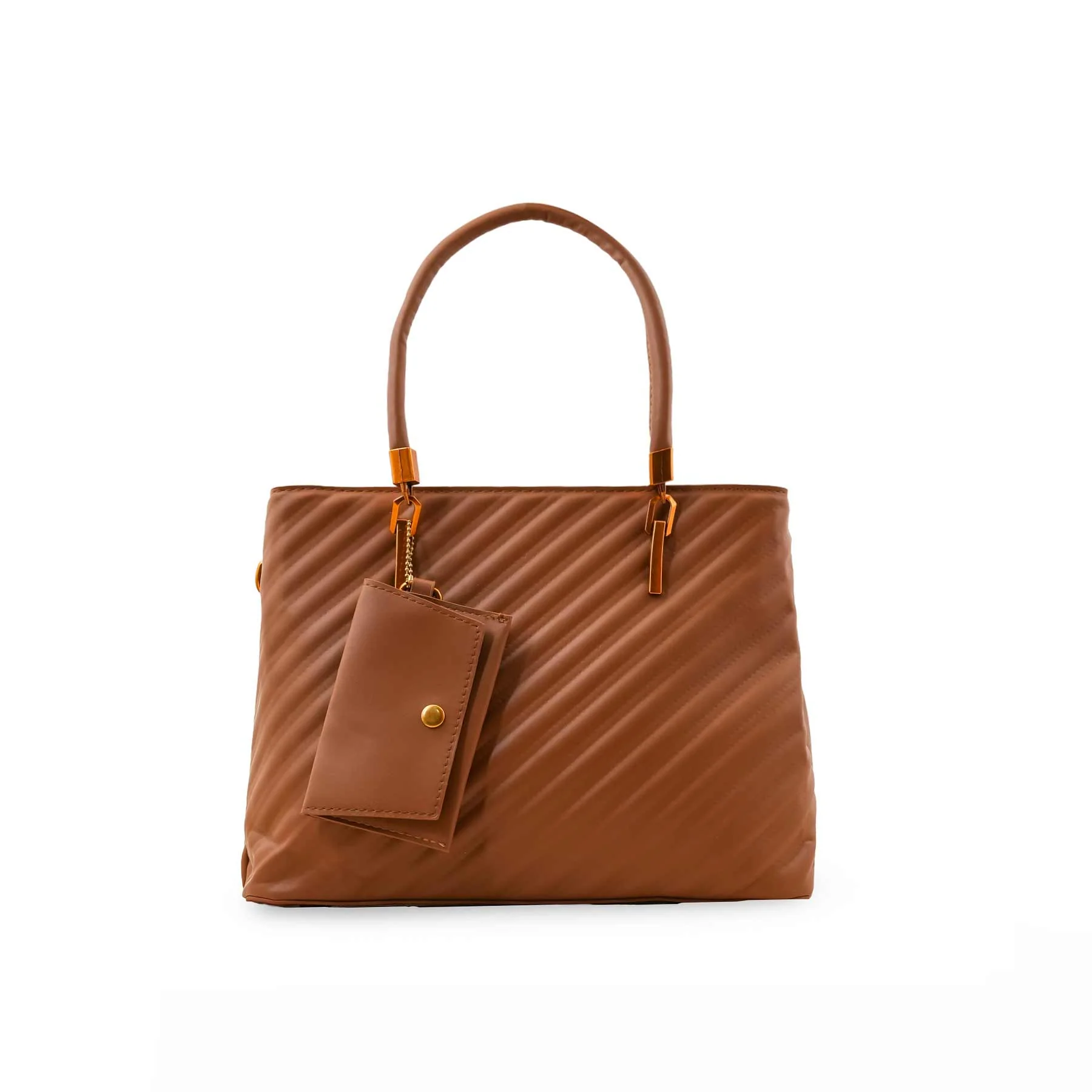 Brown Formal Hand Bag For Ladies P36153 - Image 2
