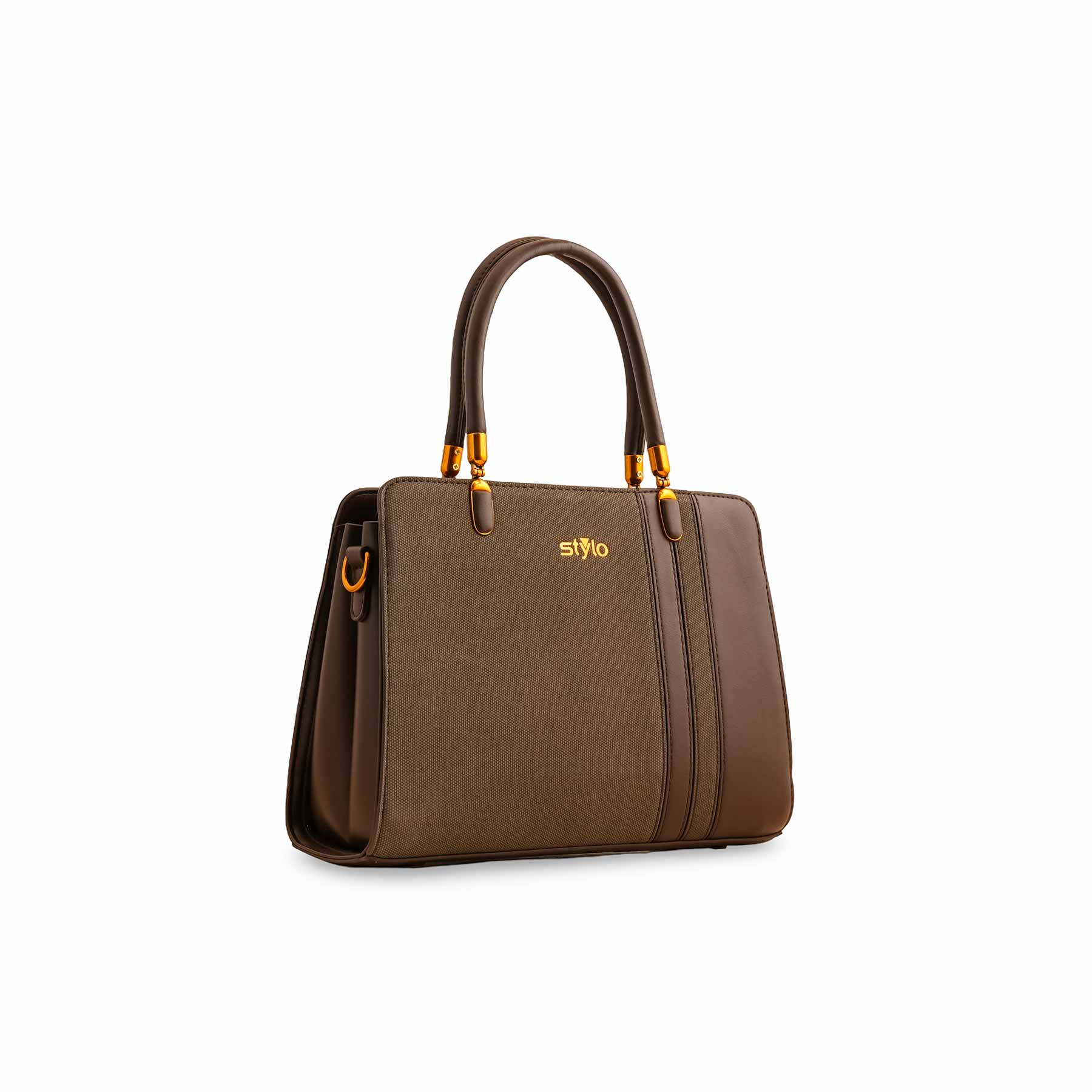 Brown Formal Hand Bag For Ladies P36371 - Image 2