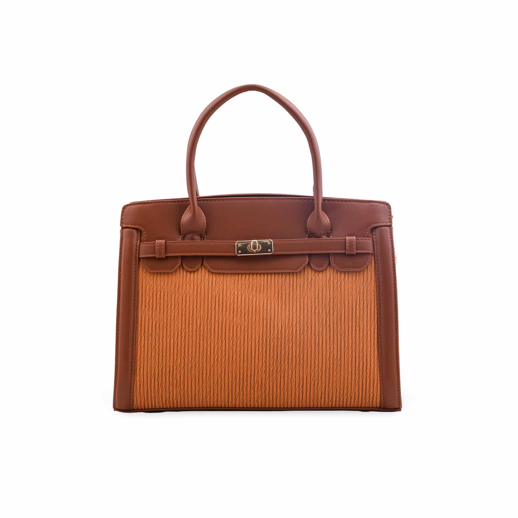 Brown Formal Hand Bag For Ladies P36565 - Image 2