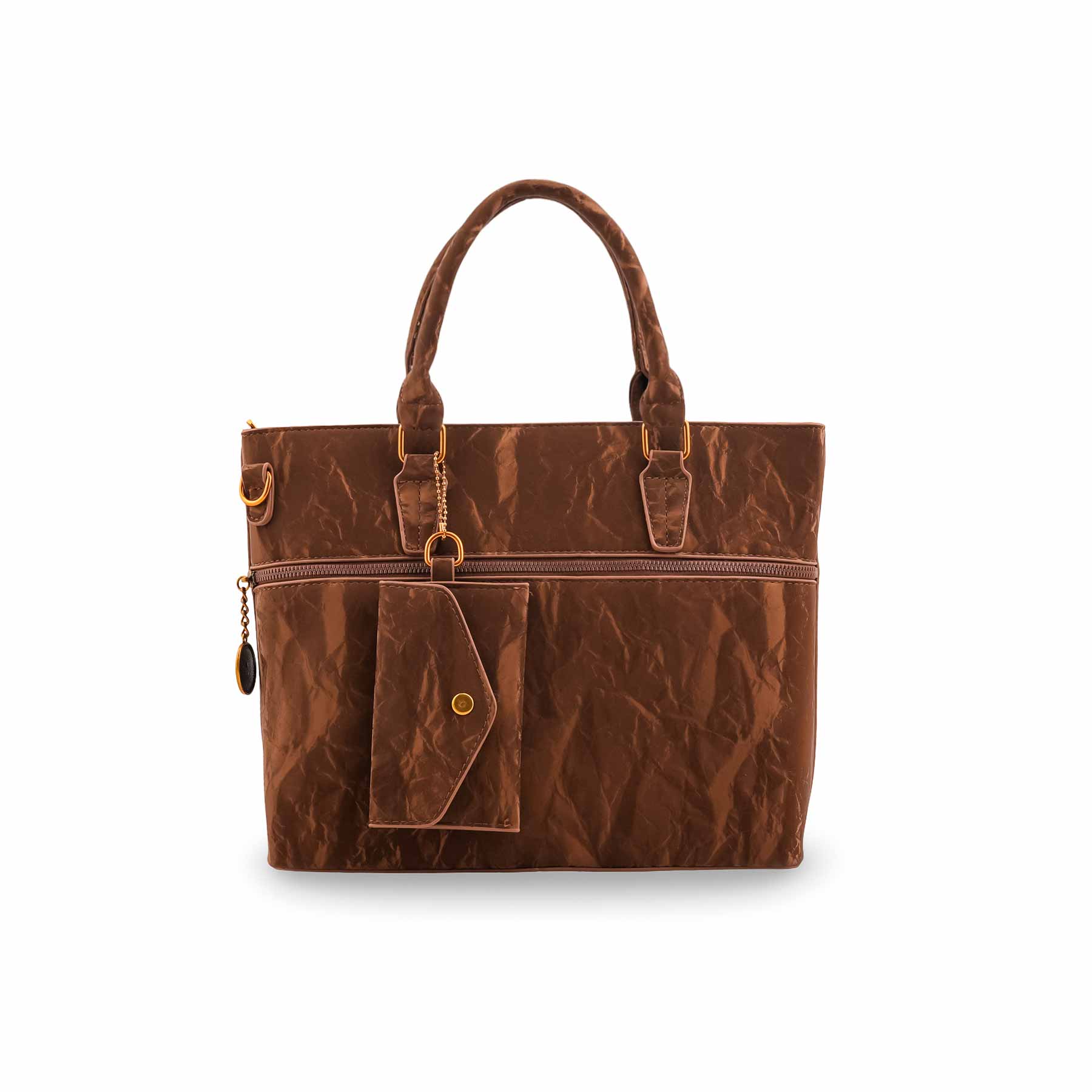 Brown Formal Hand Bag For Ladies P36604 - Image 2