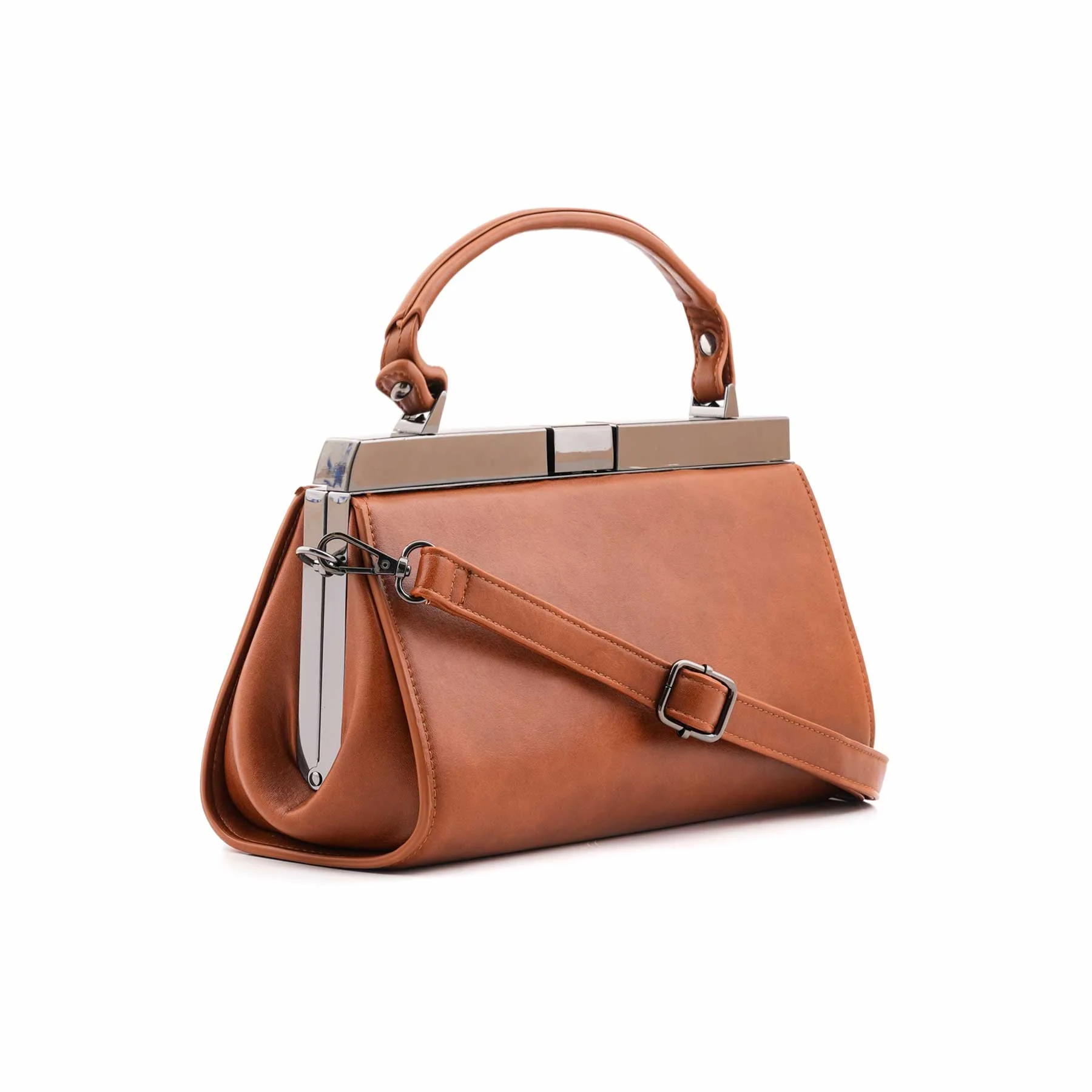 Brown Formal Hand Bag For Women P36470 - Image 3