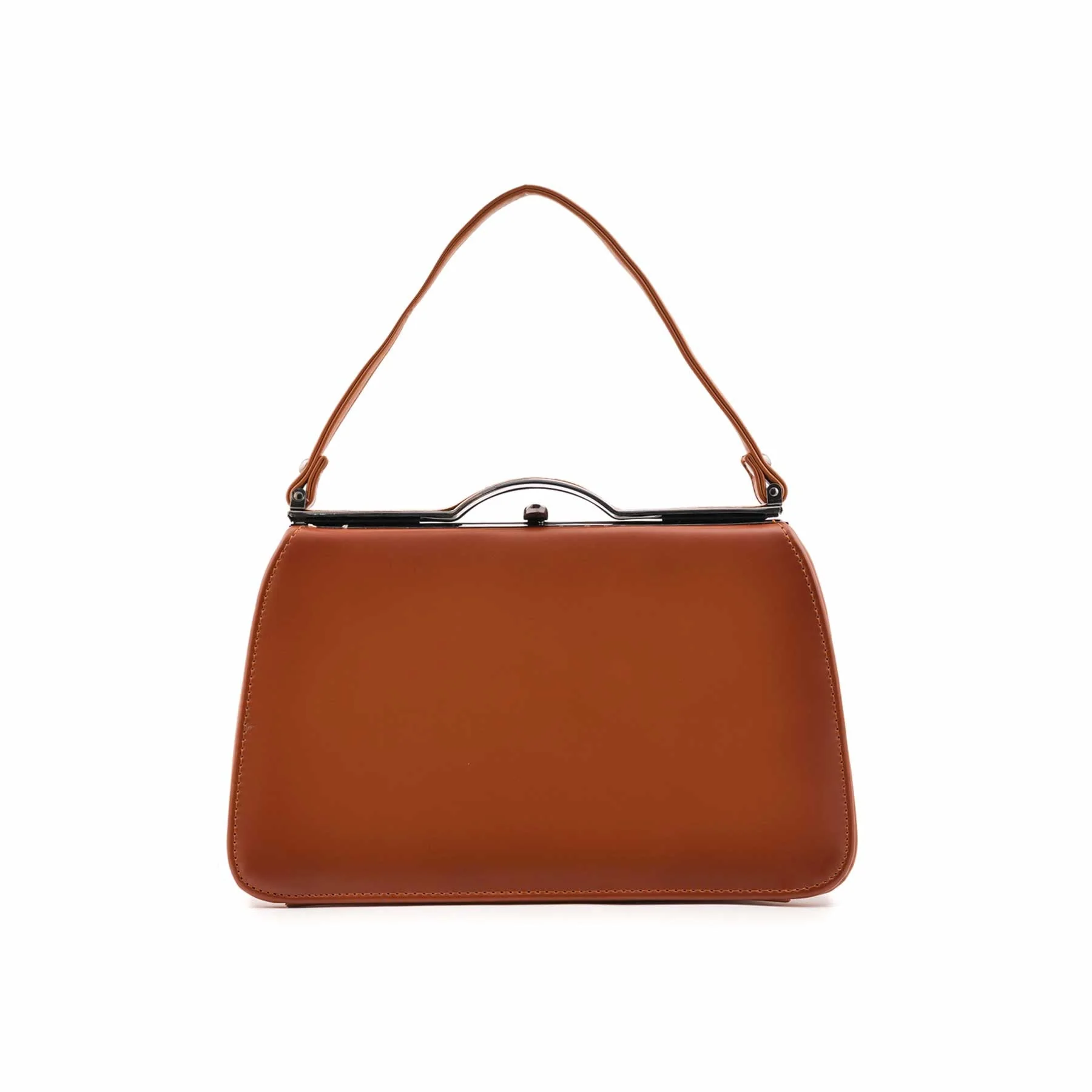 Brown Formal Hand Bag For Women P36472 - Image 4