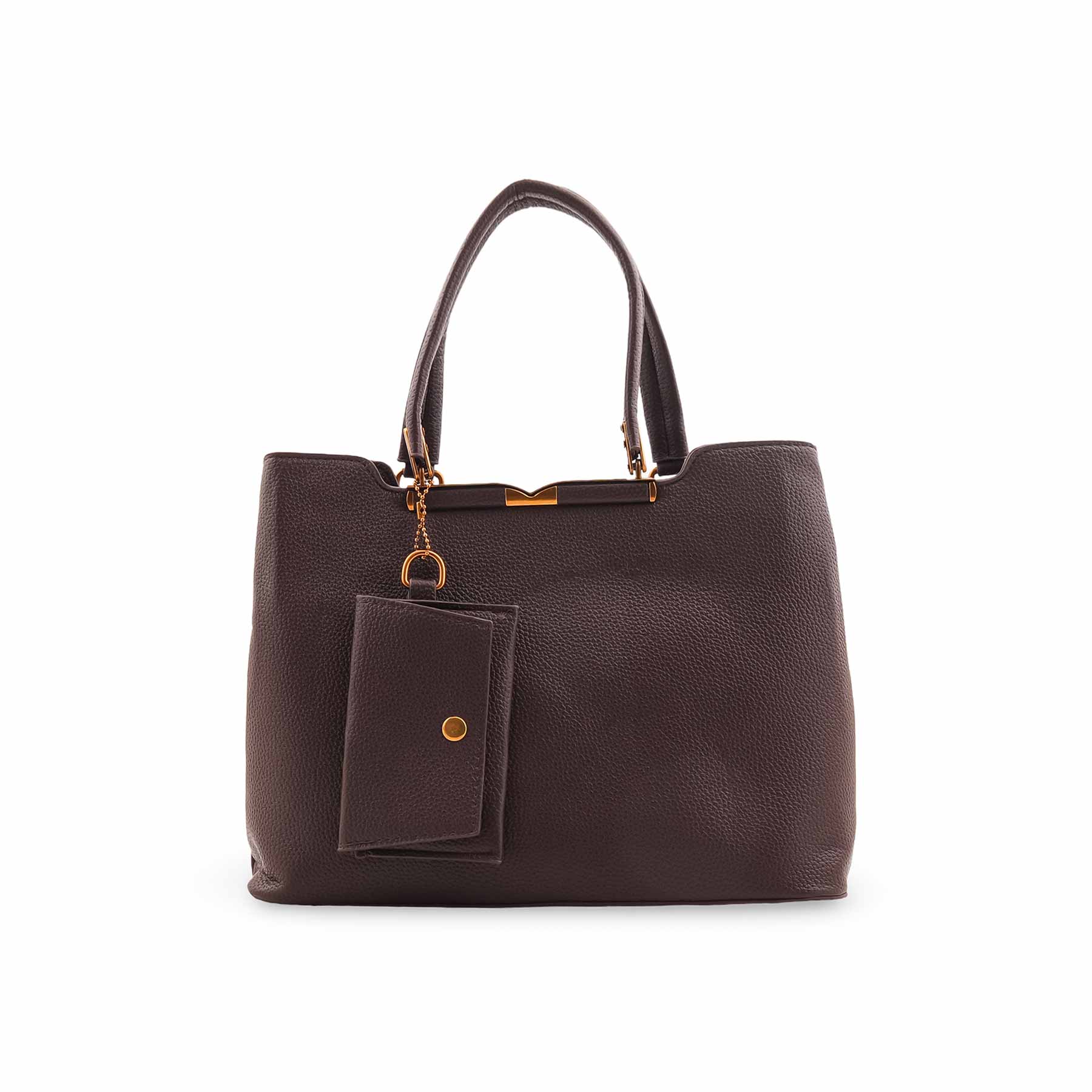 Brown Formal Hand Bag For Women P36596 - Image 2