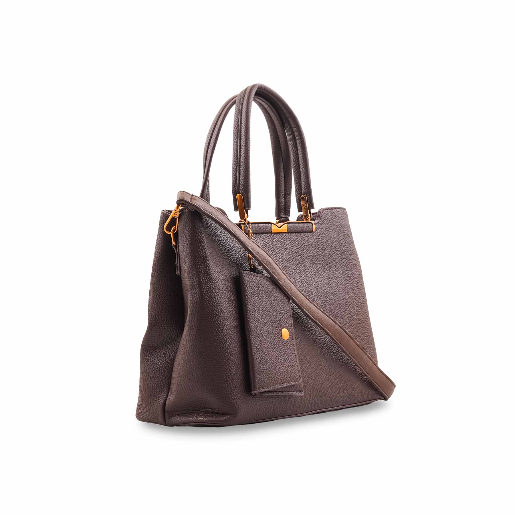 Brown Formal Hand Bag For Women P36596 - Image 3