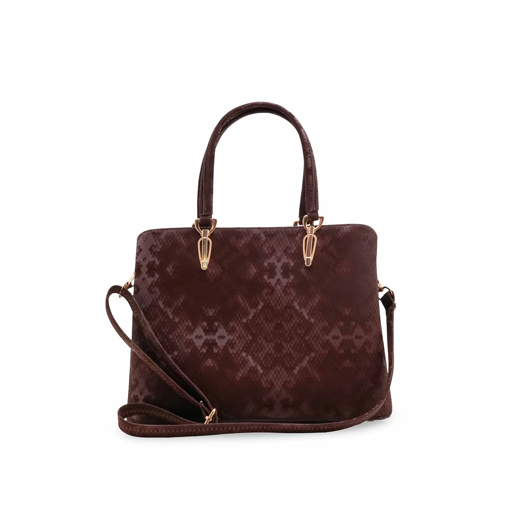 Brown Formal Hand Bag For Women P55844 - Image 2