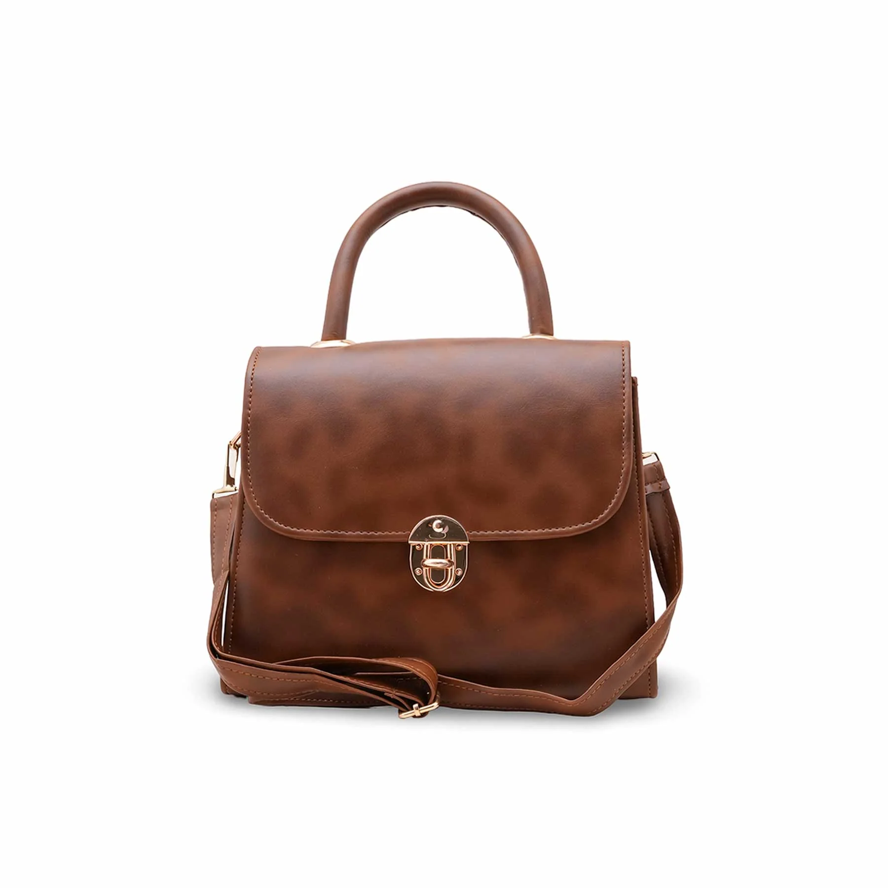 Brown Formal Hand Bag For Women P56242 - Image 2