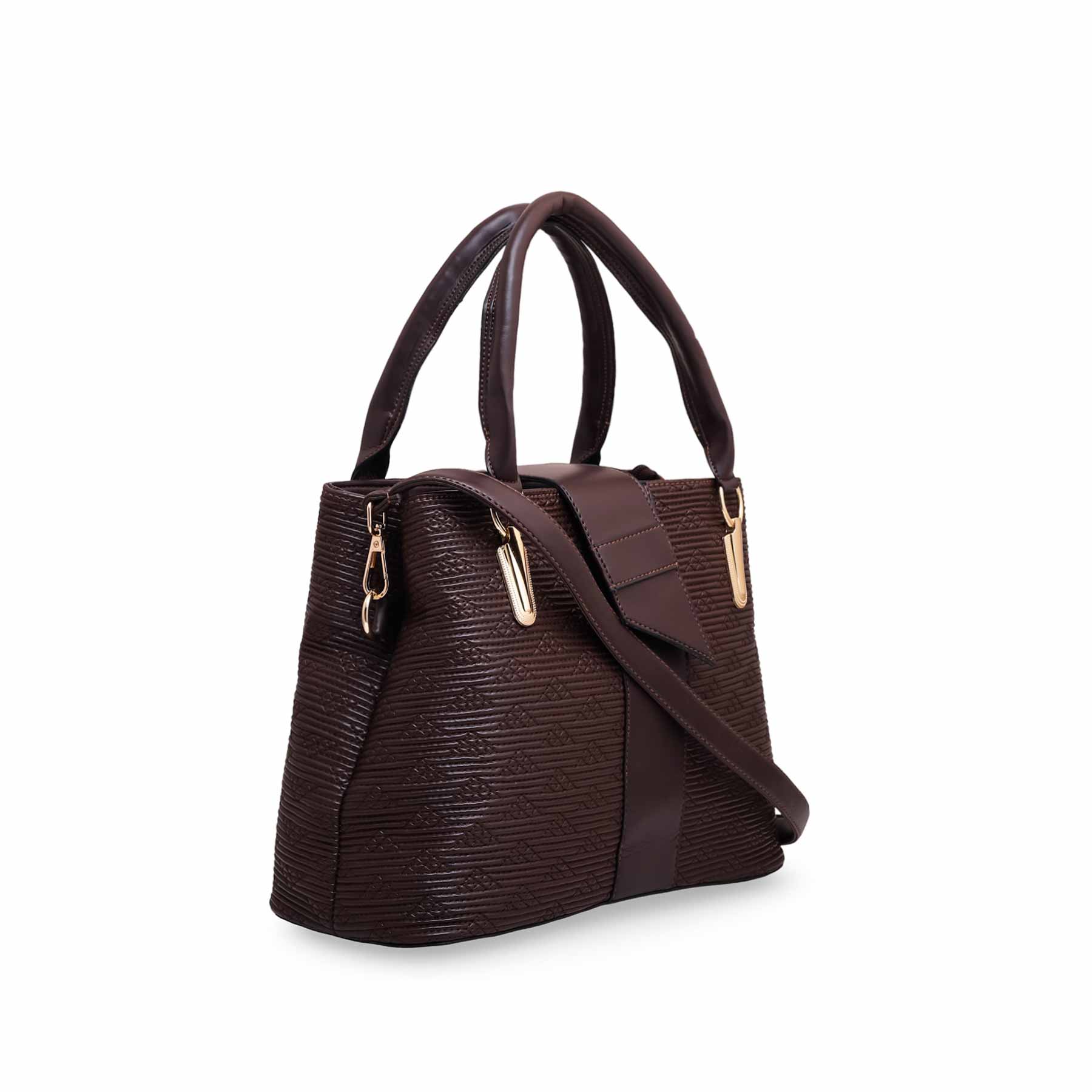 Brown Formal Hand Bag P55565 - Image 2