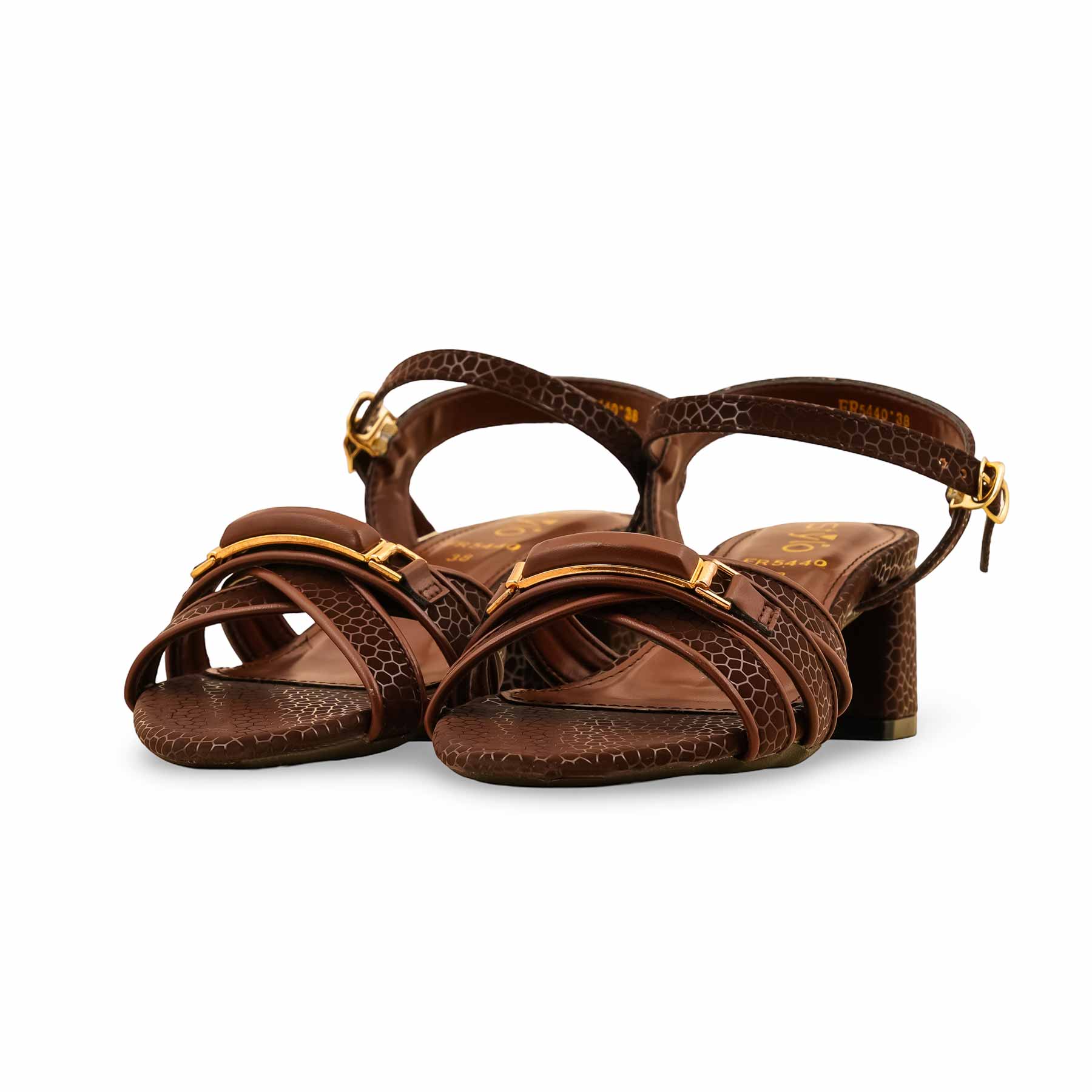 Brown Formal Sandal For Ladies FR5440 - Image 3