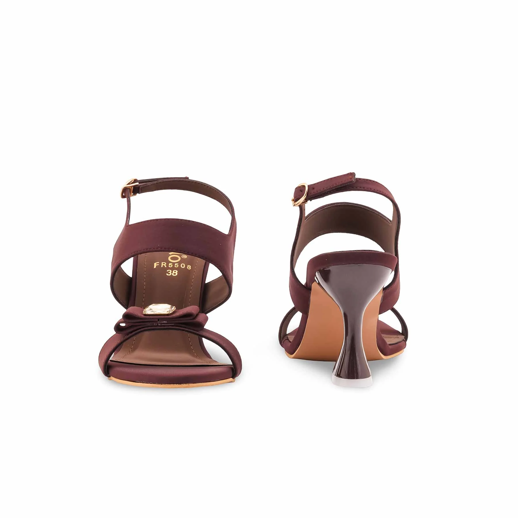 Brown Formal Sandal For Women FR5508 - Image 4