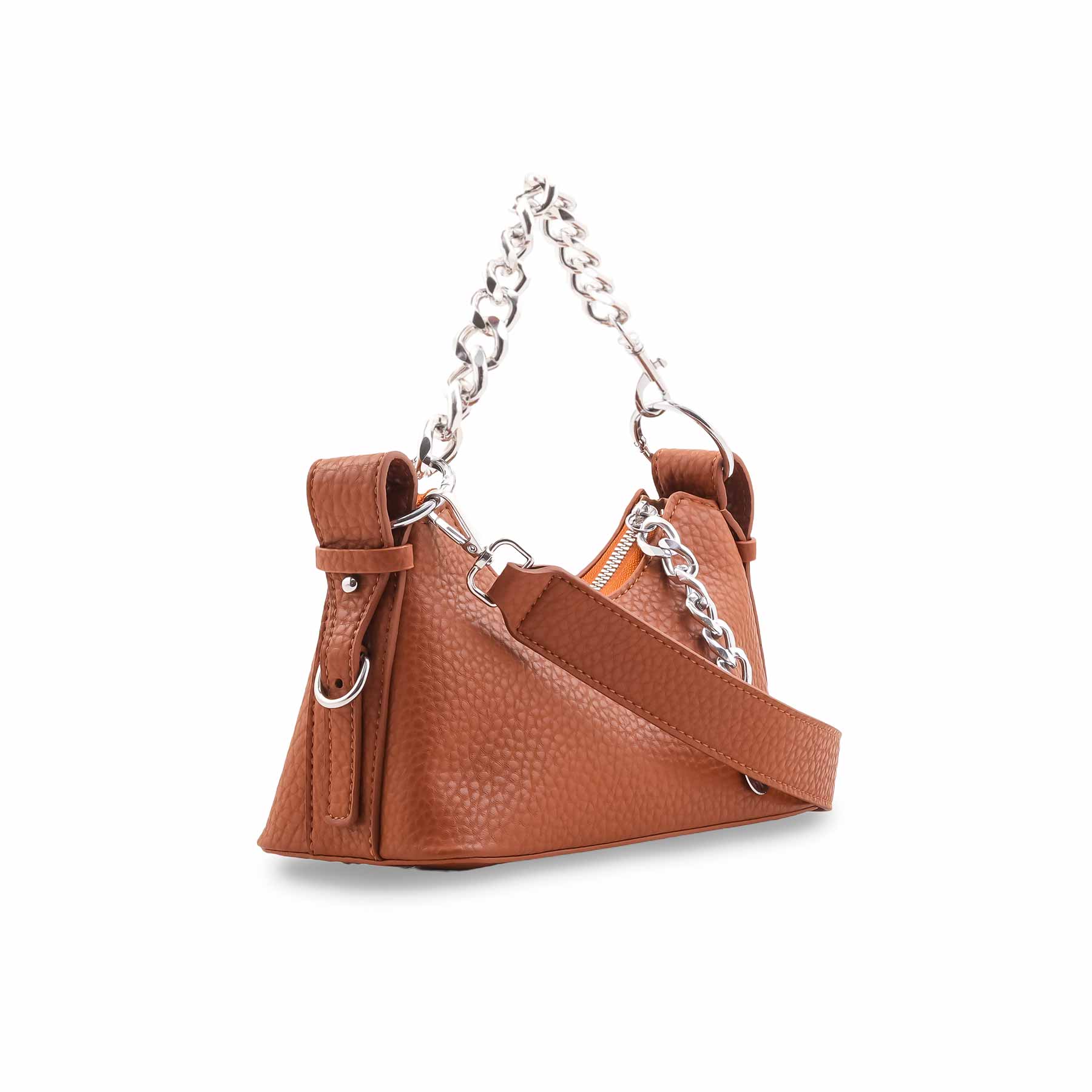 Brown Formal Shoulder Bag For Ladies P36422 - Image 3