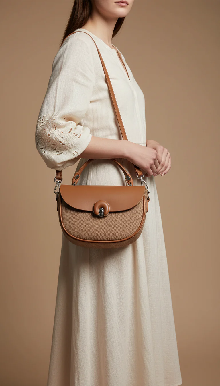 Brown Formal Shoulder Bag For Ladies P36458