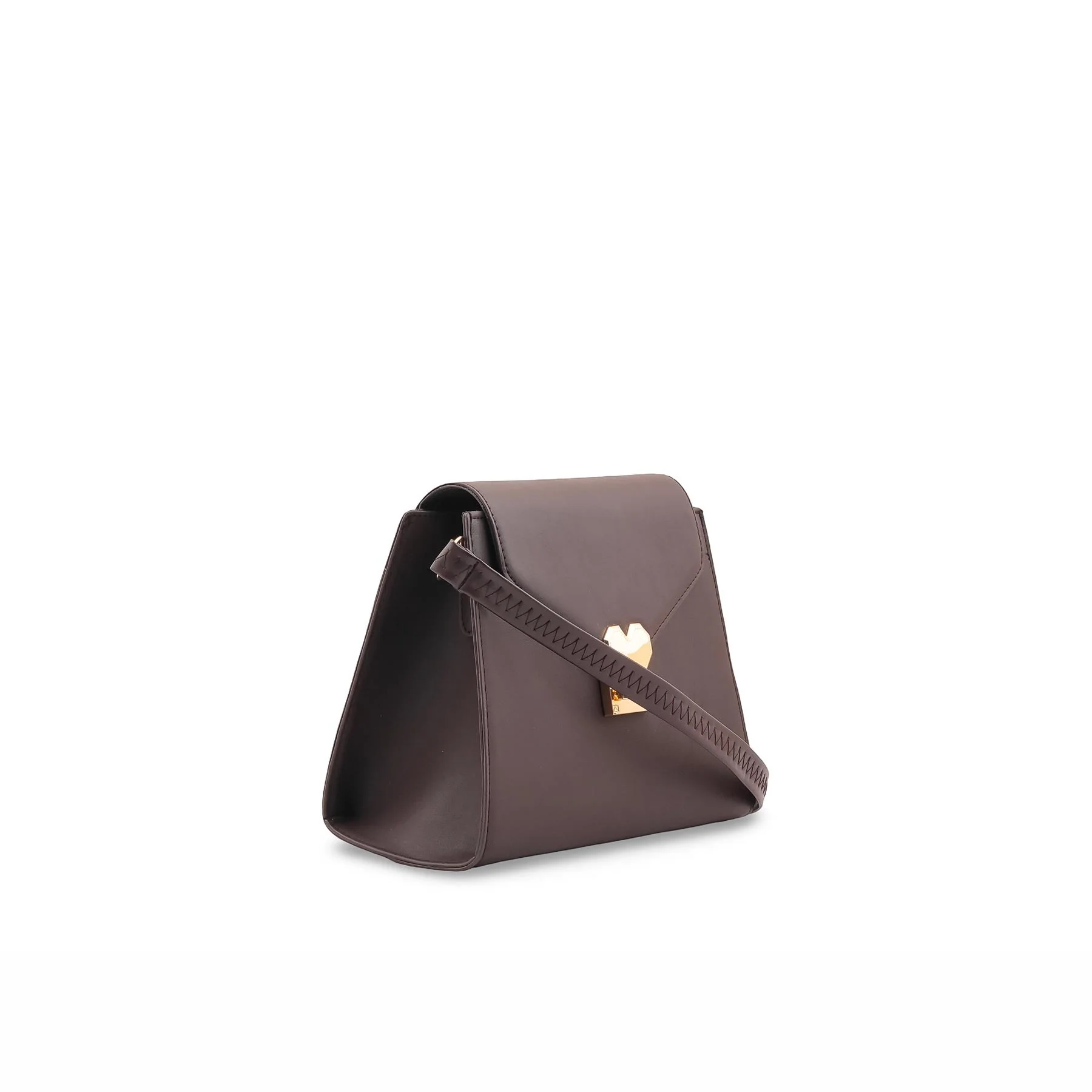 Brown Formal Shoulder Bag For Ladies P55840 - Image 3