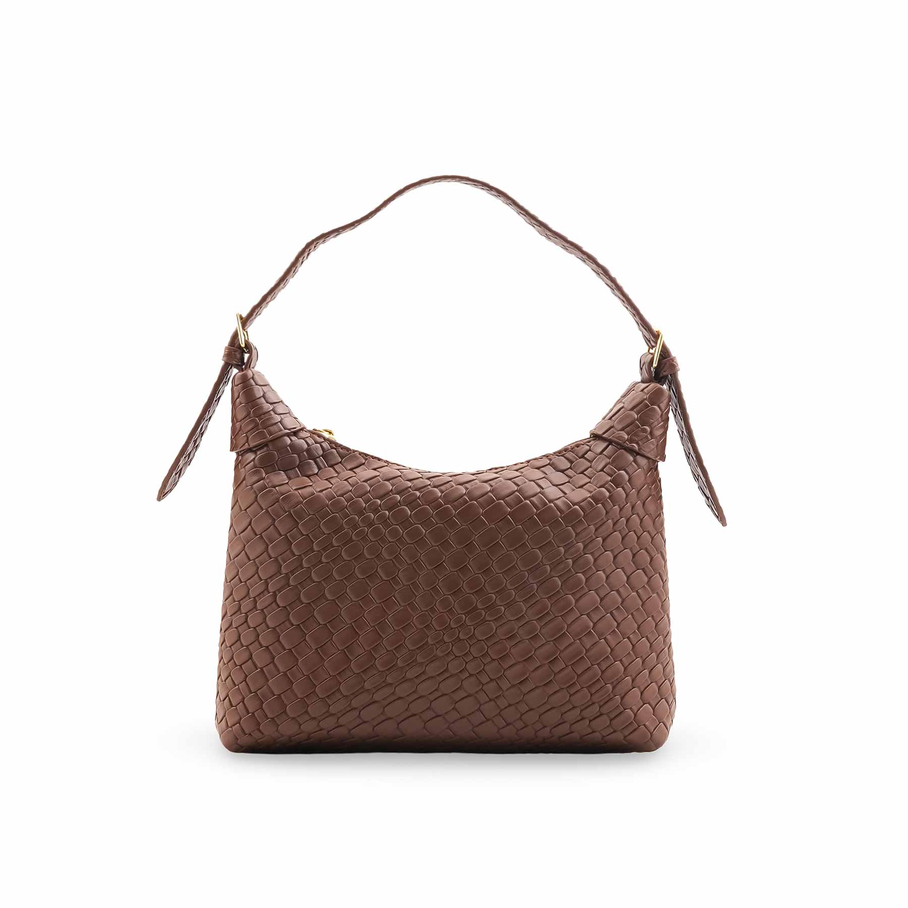 Brown Formal Shoulder Bag For Women P36462 - Image 2
