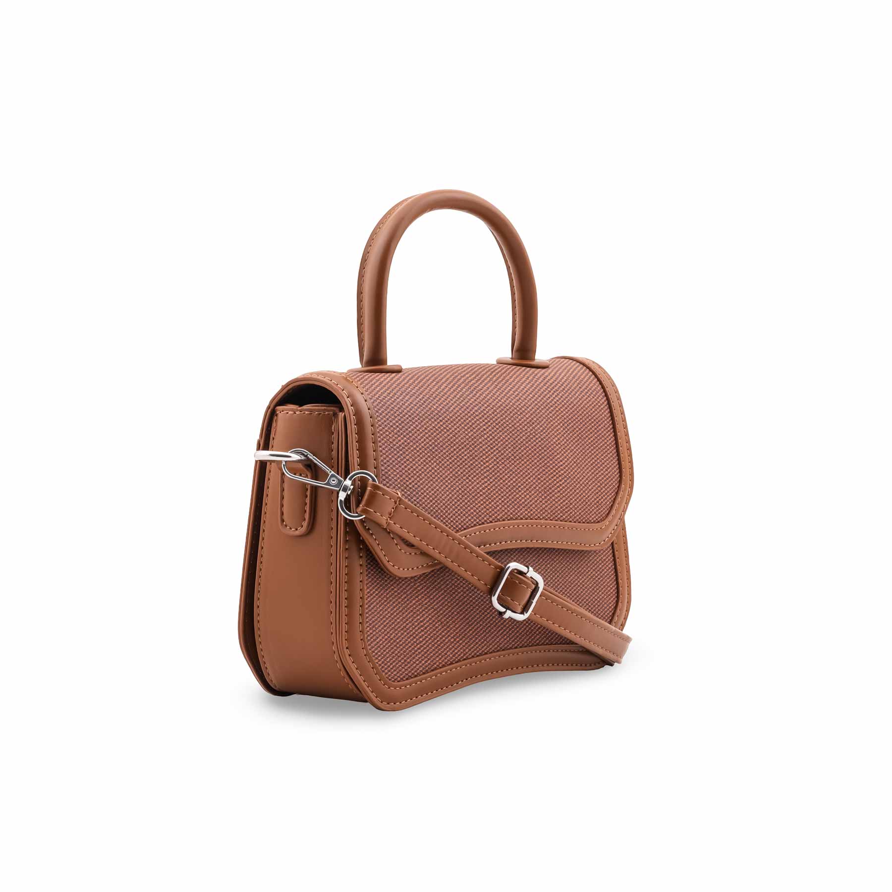 Brown Formal Shoulder Bag For Women P36482 - Image 3