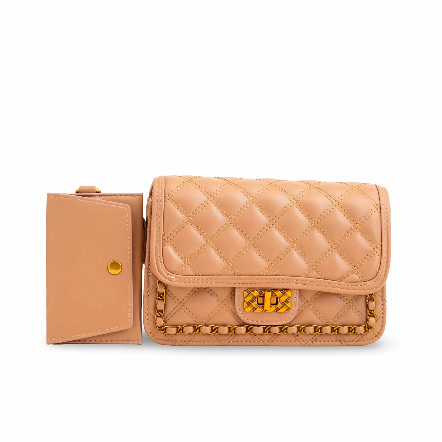 Brown Formal Shoulder Bag P36137 - Image 2