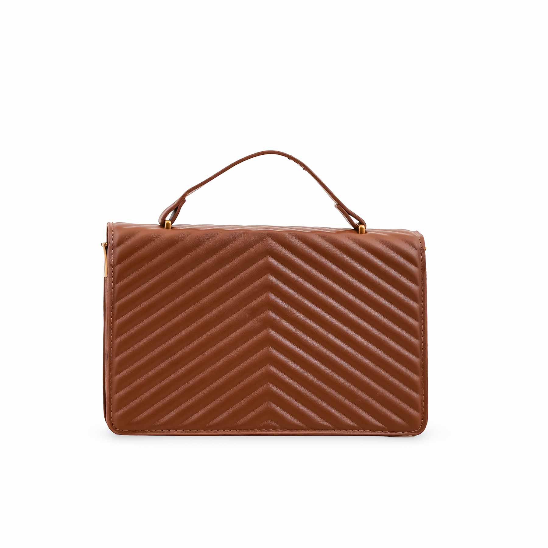 Brown Formal Shoulder Bag P36143 - Image 3