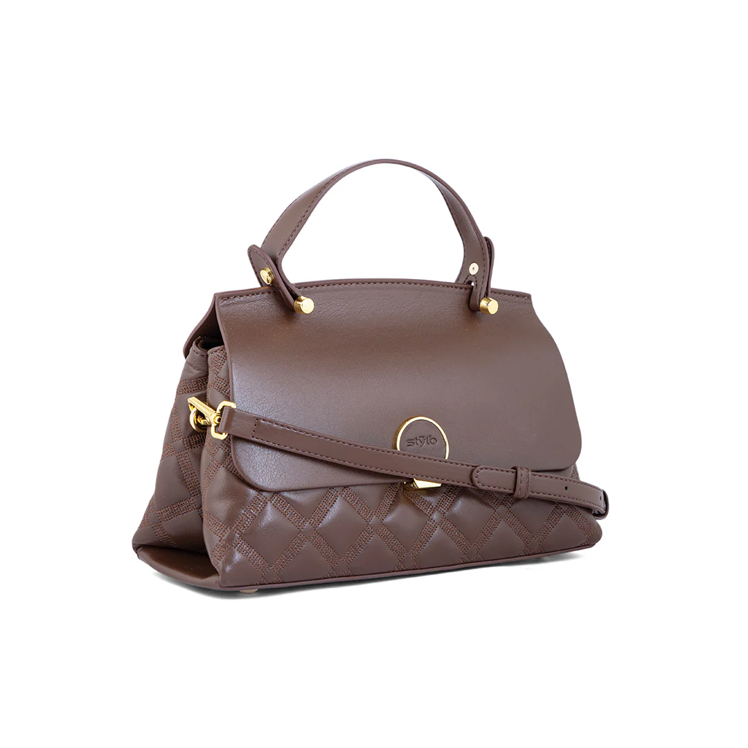 Brown Formal Shoulder Bag P36339 - Image 2