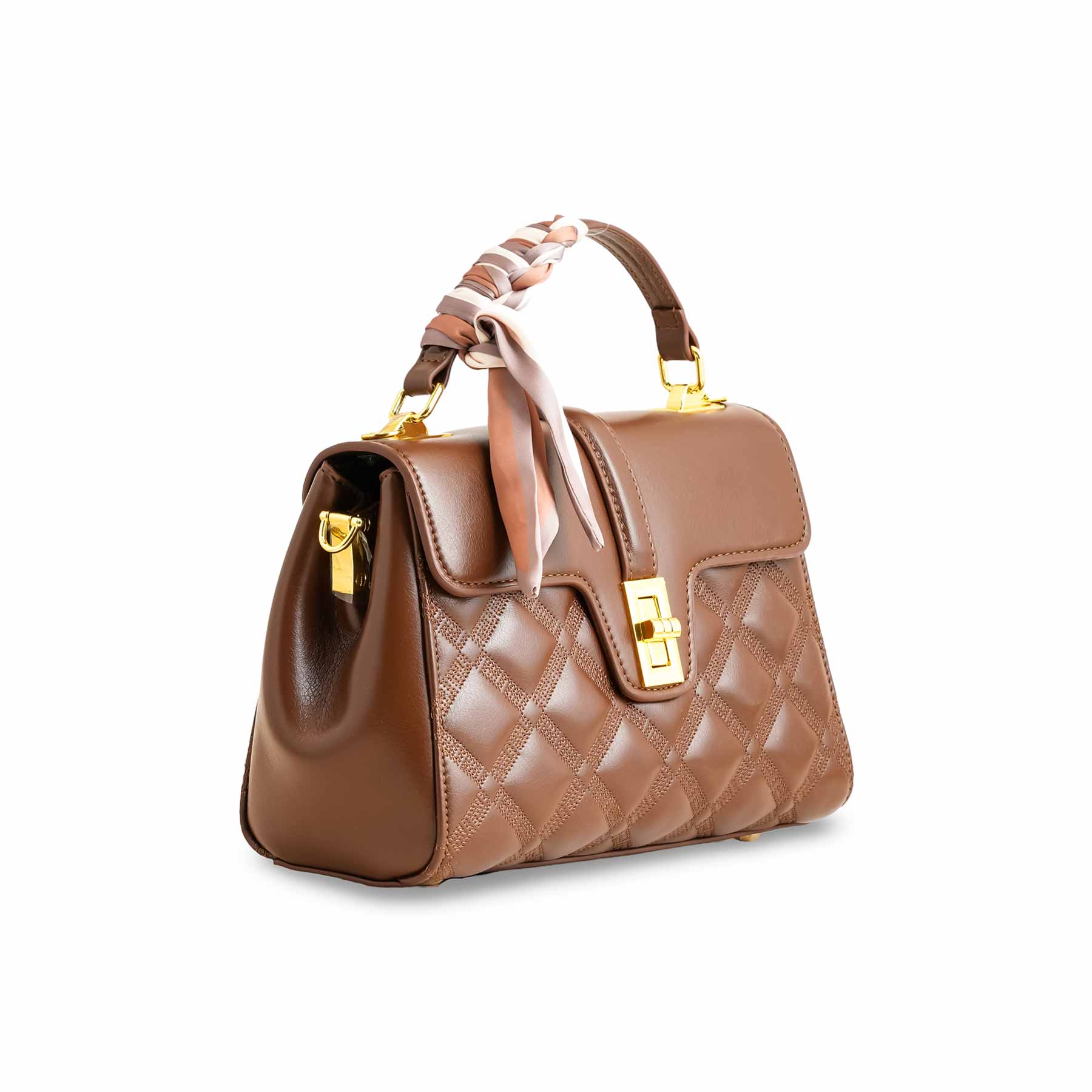 Brown Formal Shoulder Bag P36340 - Image 3