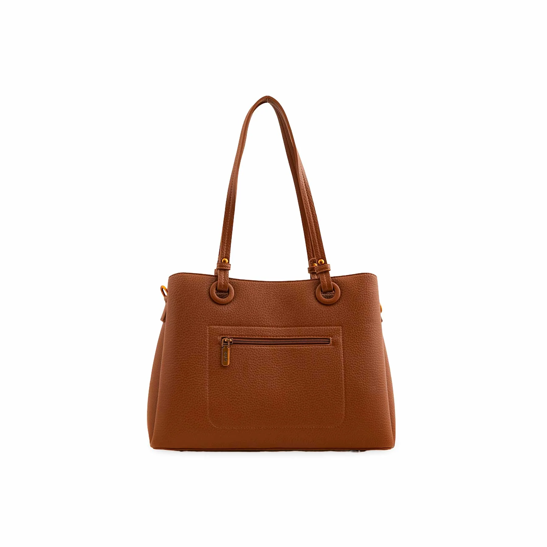 Brown Formal Shoulder Bag P36390 - Image 4