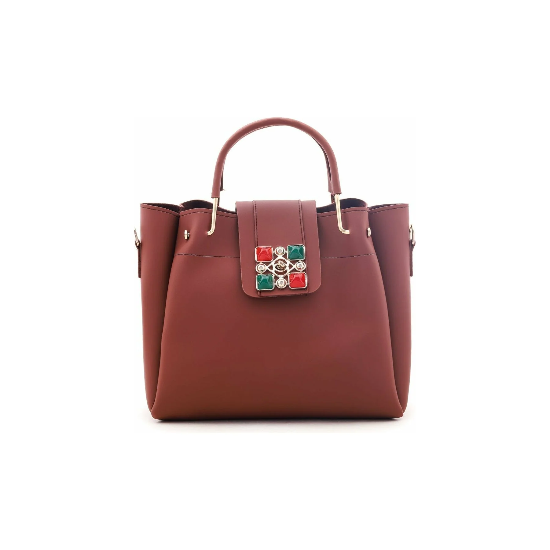 Brown Formal Shoulder Bag P54280 - Image 2