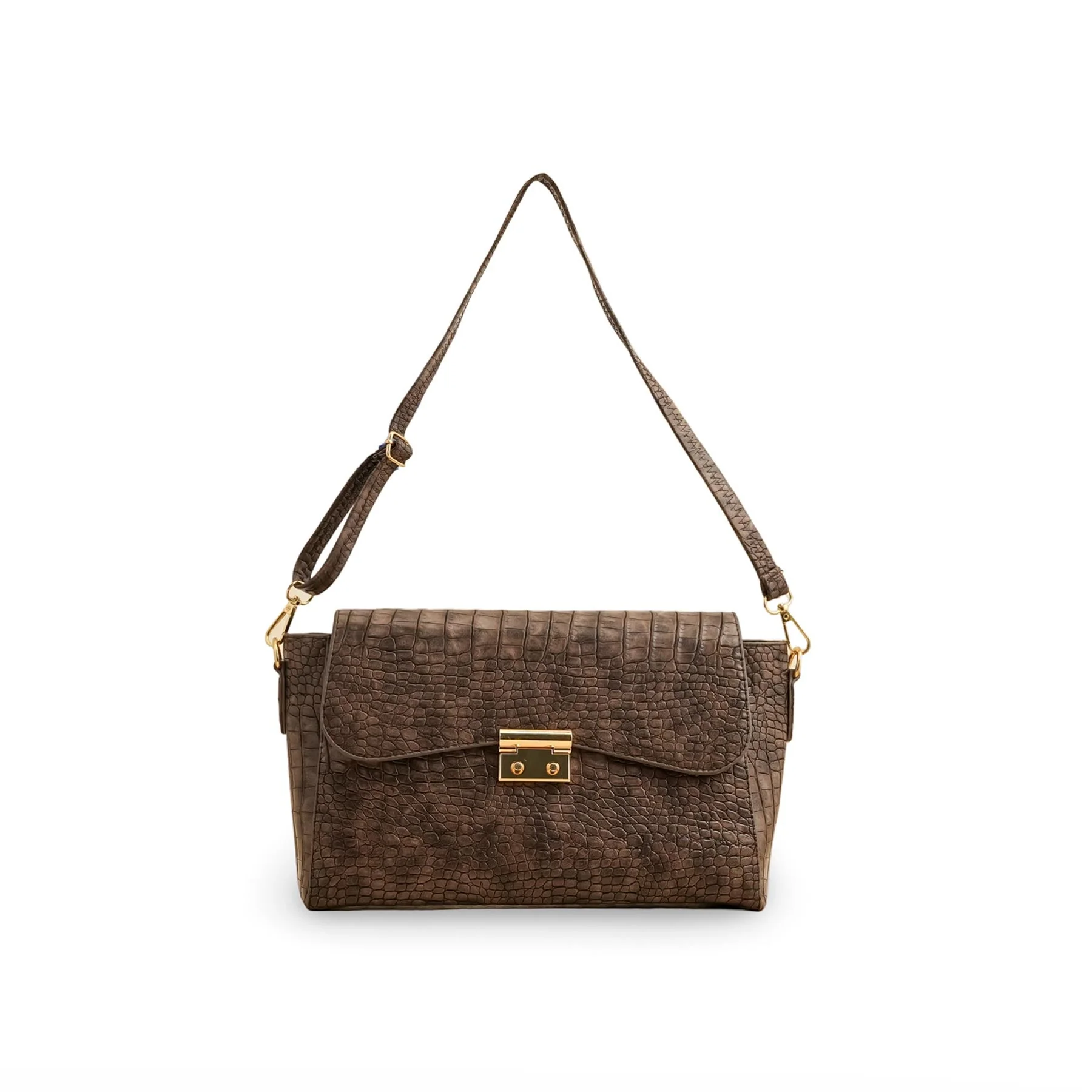 Brown Formal Shoulder Bag P55766 - Image 2