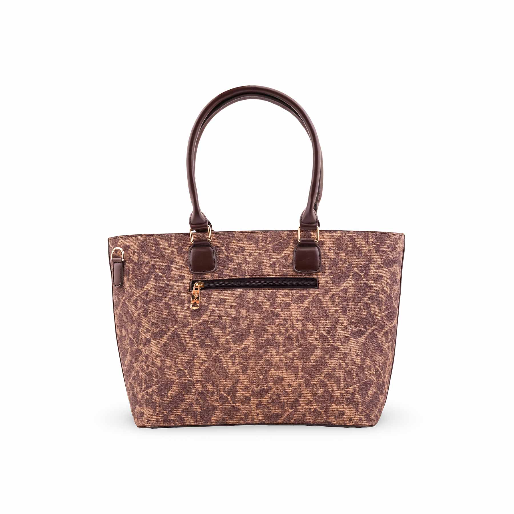 Brown Formal Shoulder Bag P55871 - Image 4