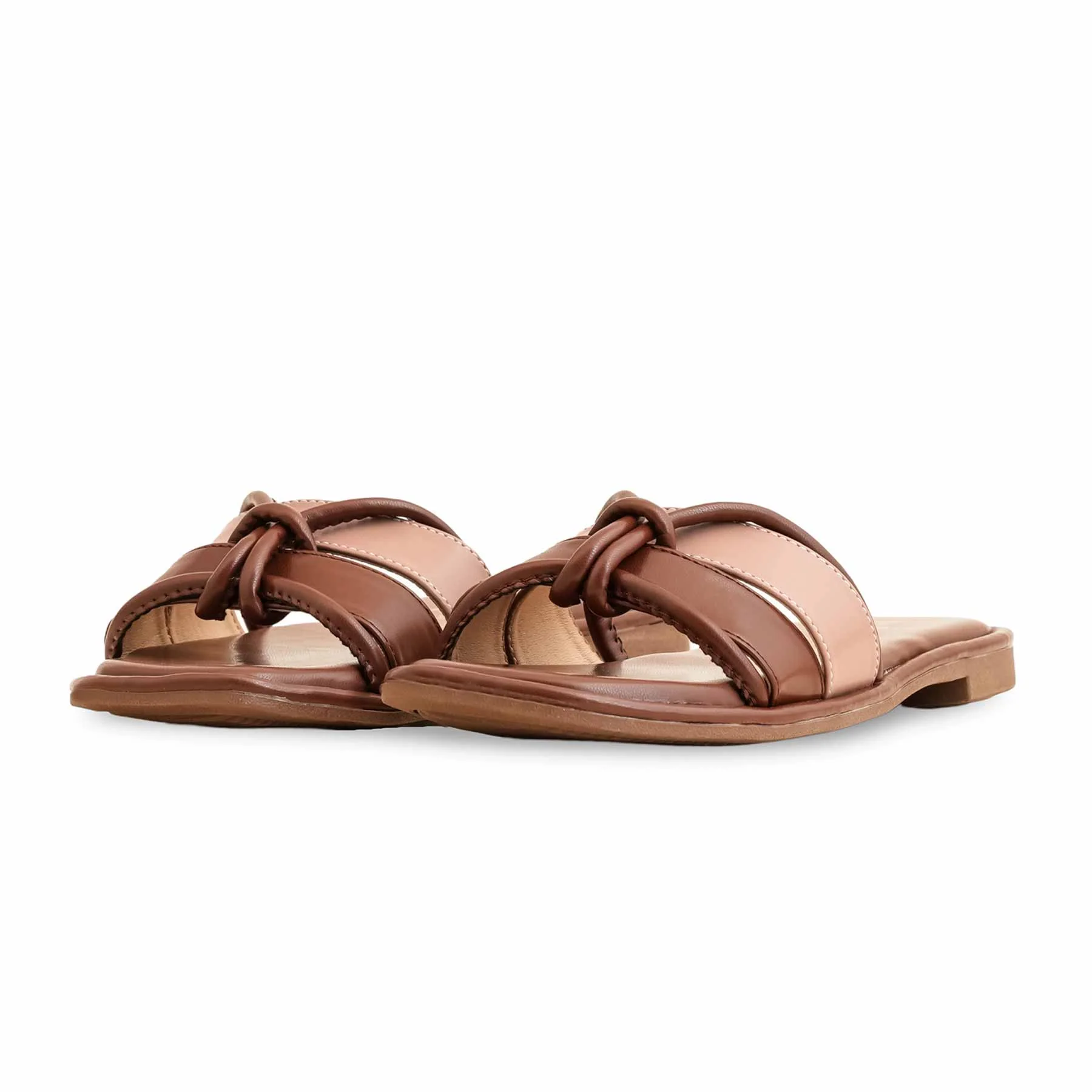 Brown Formal Slipper For Ladies FR8323 - Image 3