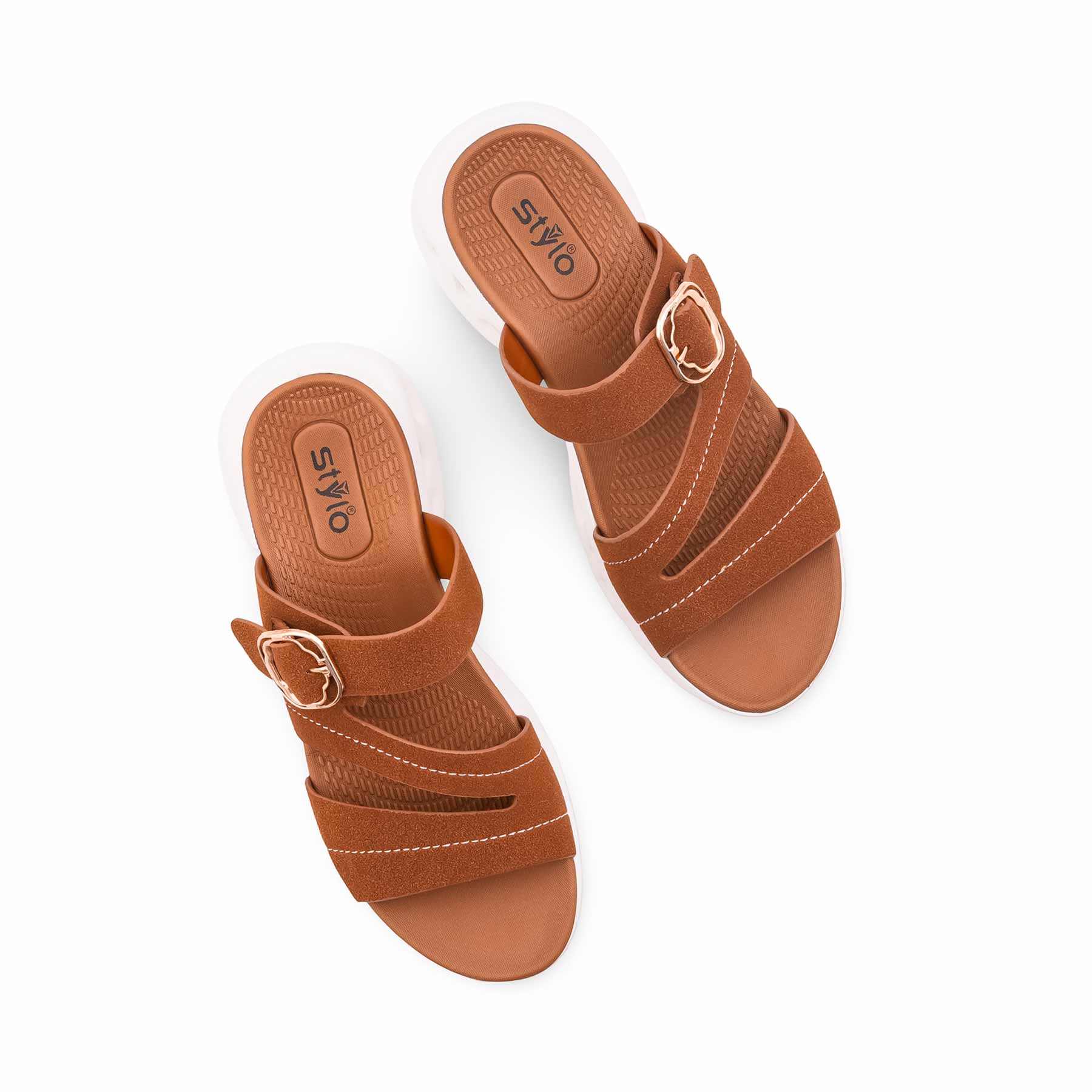 Brown Formal Slipper For Ladies PU0779 - Image 5