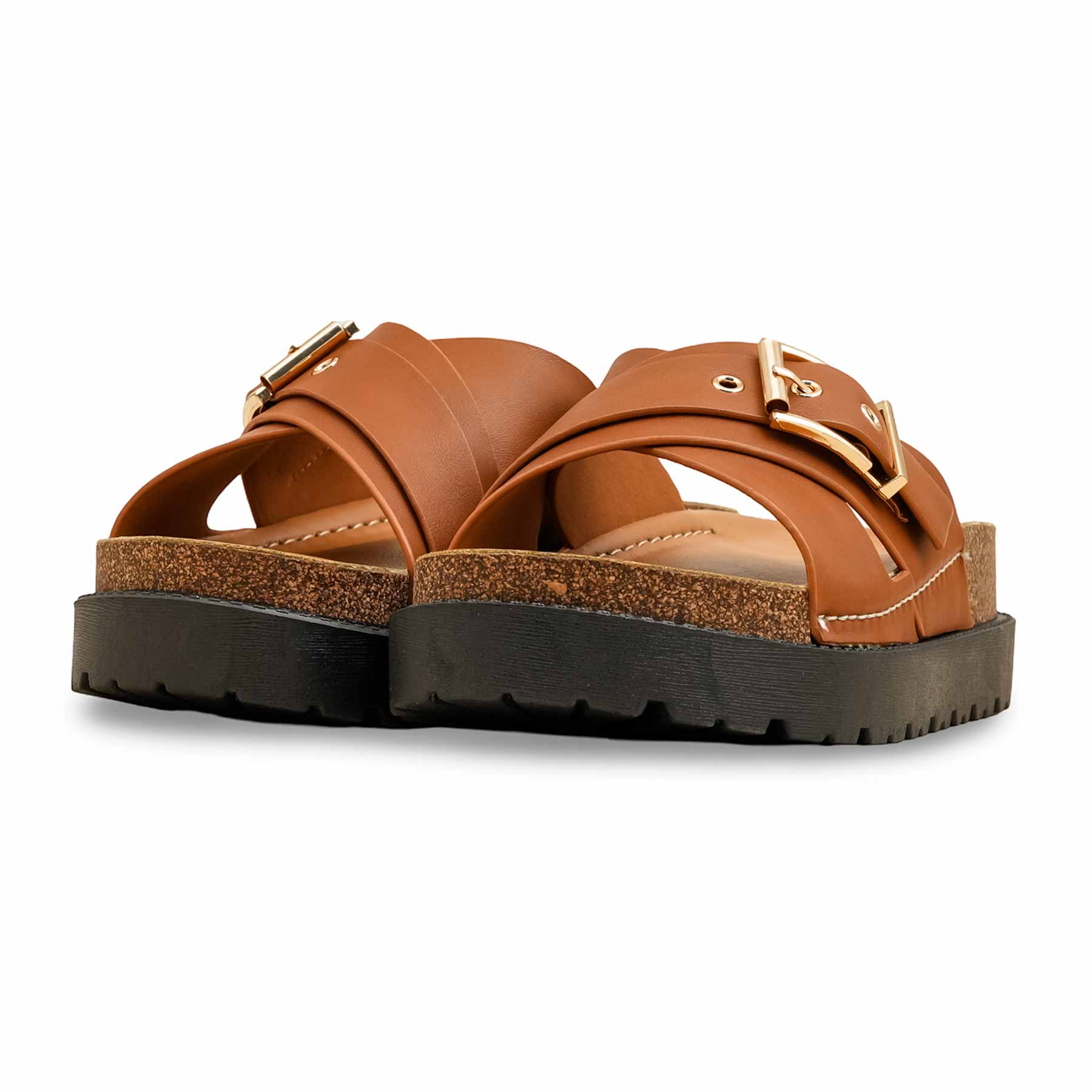 Brown Formal Slipper For Women PU0391 - Image 3