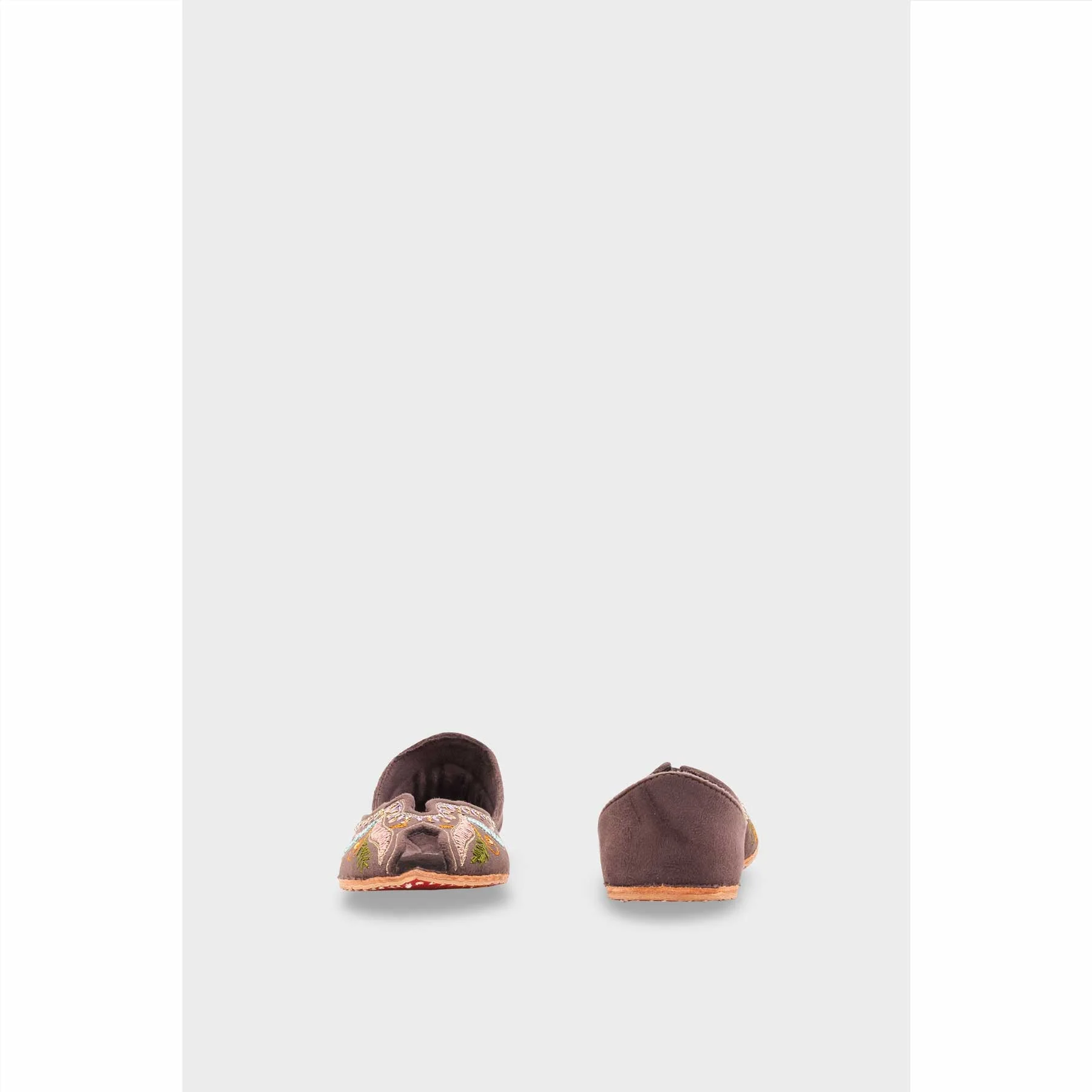 Brown Leather Khussa For Women EC8764 - Image 5