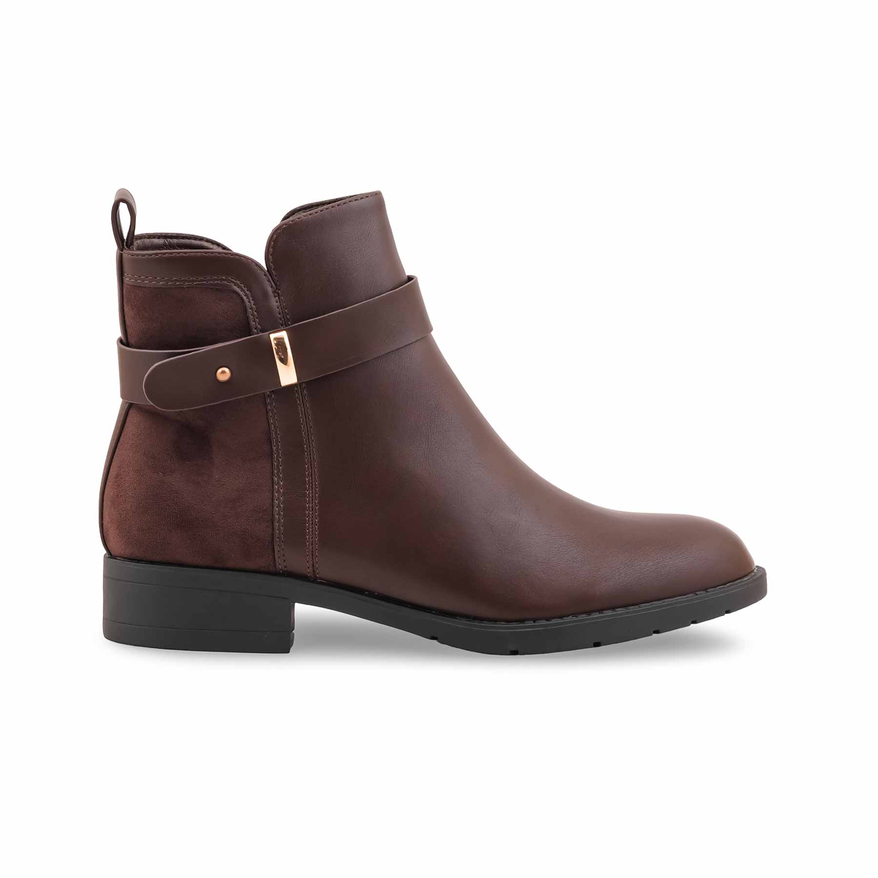 Brown Long Shoes For Ladies WN9025 - Image 2