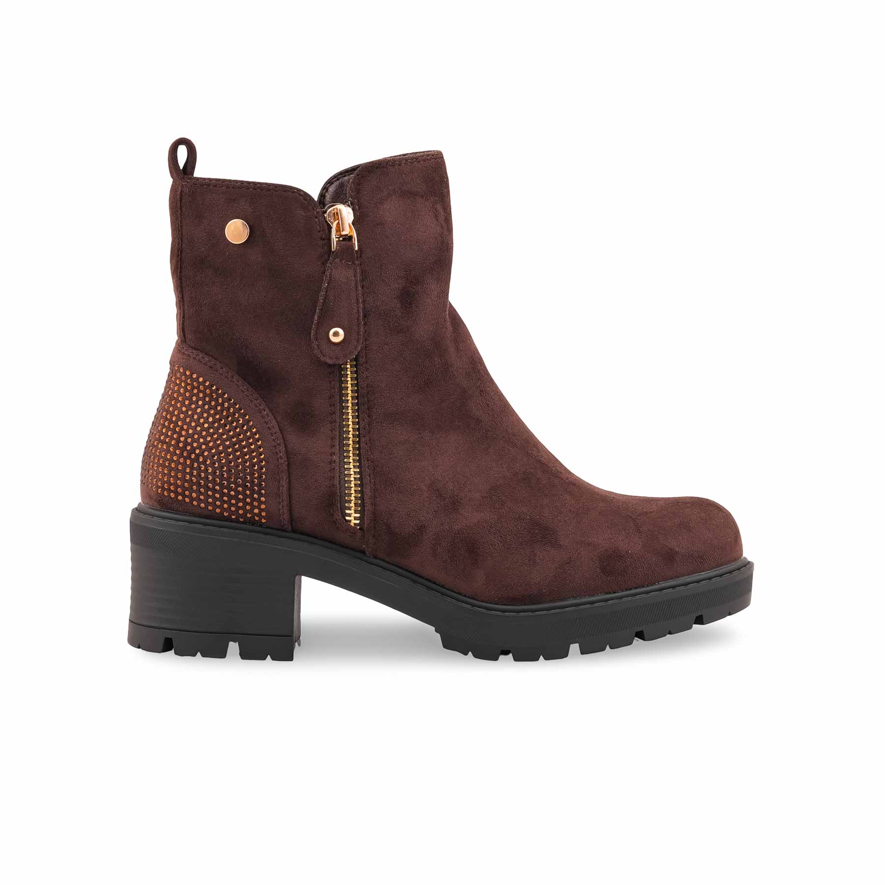 Brown Long Shoes For Women WN9022 - Image 2