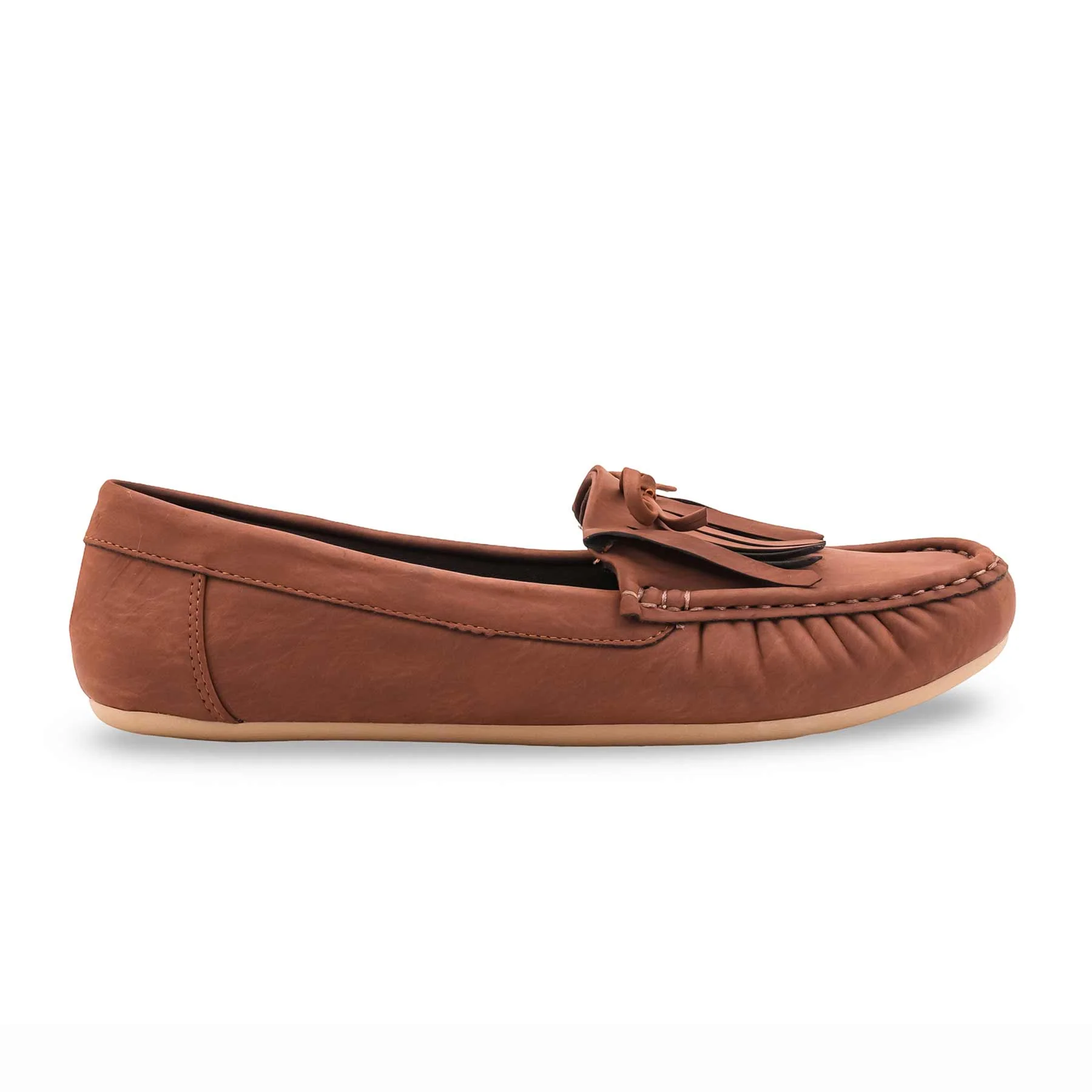 Brown Moccasin For Ladies LWN428 - Image 2