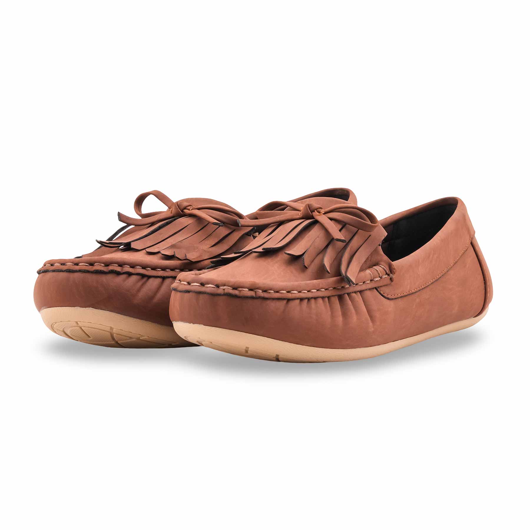Brown Moccasin For Ladies LWN428 - Image 3