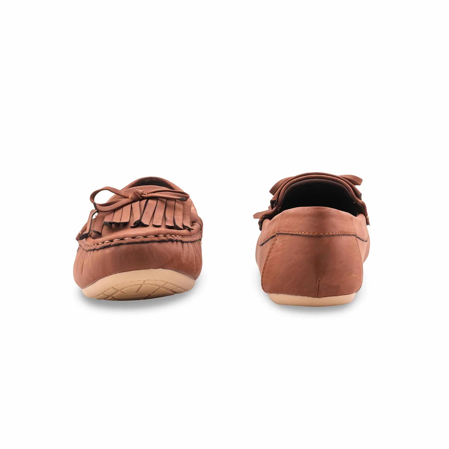 Brown Moccasin For Ladies LWN428 - Image 4