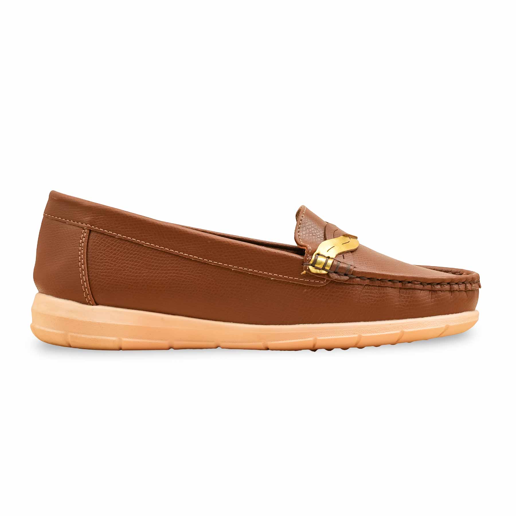 Brown Moccasin For Ladies WN4555 - Image 2